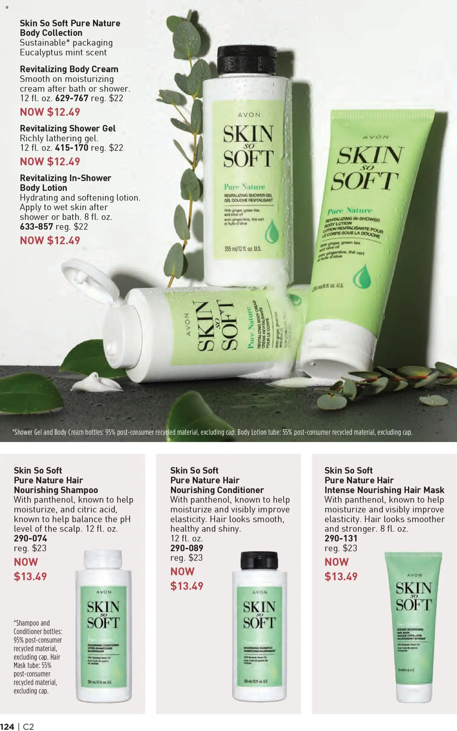 Avon Brochure - valid from 14.01.2026 | Page: 124 | Products: Conditioner, Mask, Shower gel, Cream