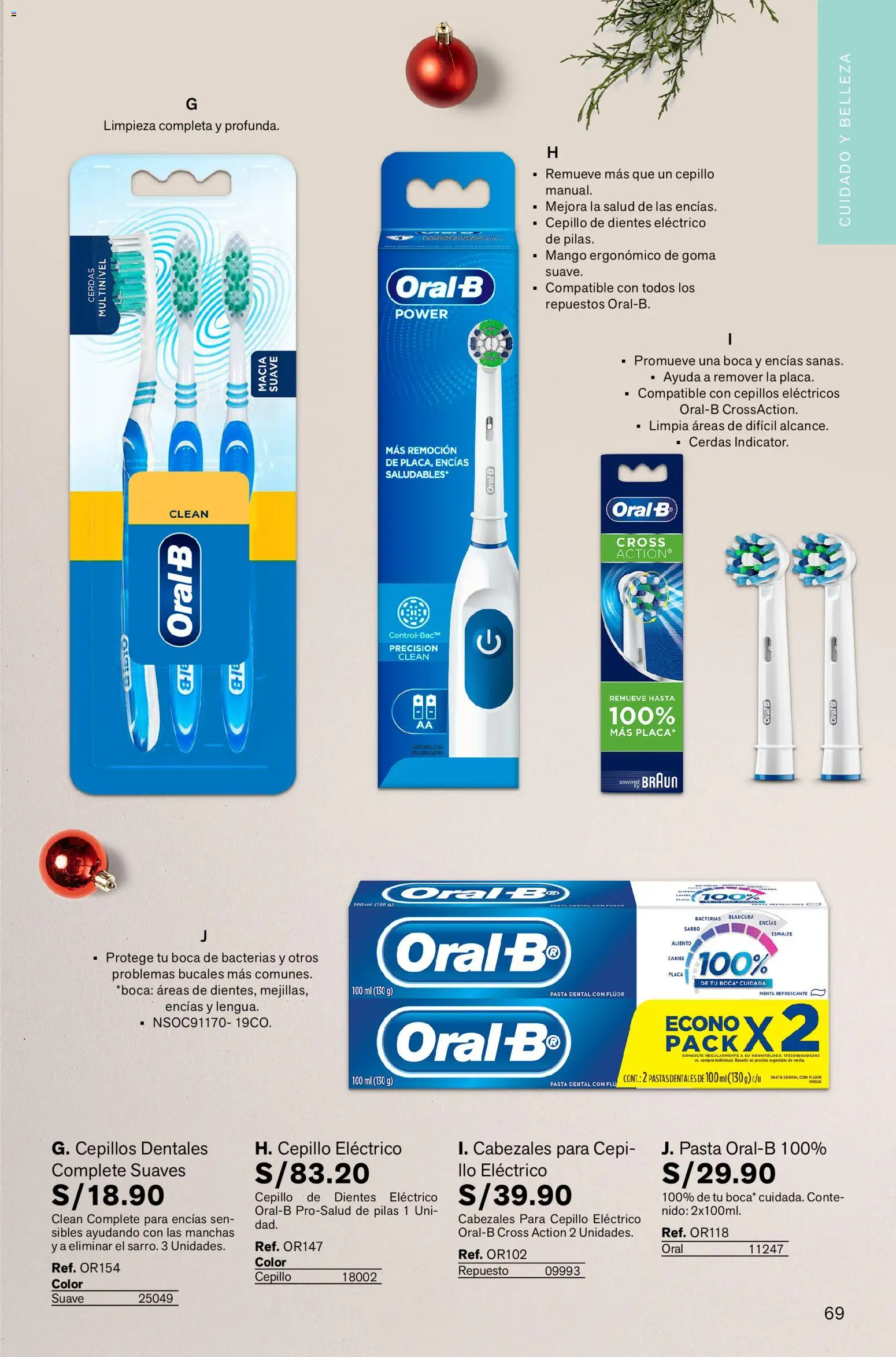 Catálogo Leonisa válido desde 05.12.2025 | Página: 69 | Productos: Pasta dental, Cepillo de dientes, Pasta, Cepillo de dientes eléctrico