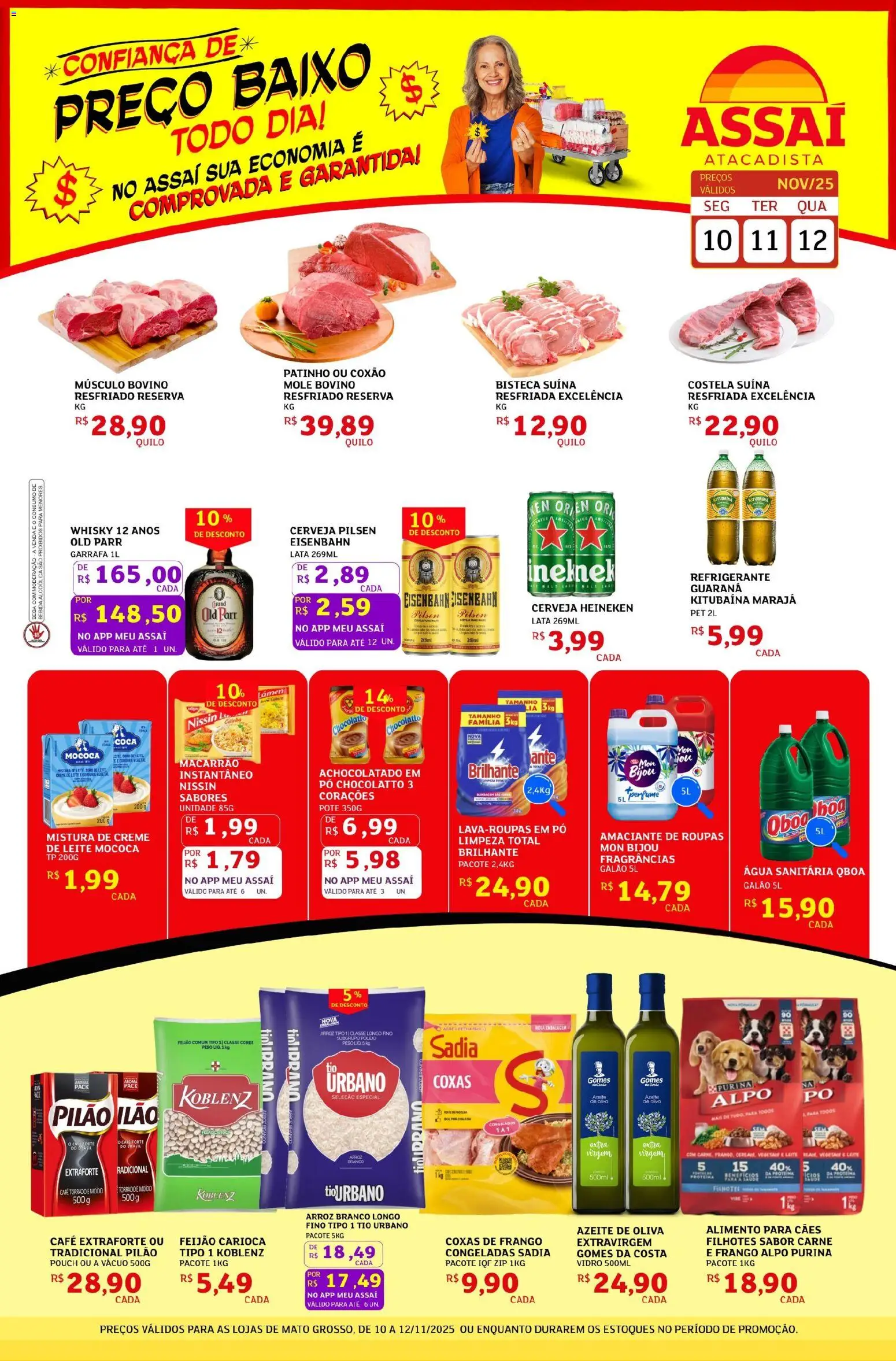 Assaí Atacadista Folheto - válido de 10.11.2025 | Página: 1 | Produtos: Guaraná, Arroz, Macarrão, Refrigerante