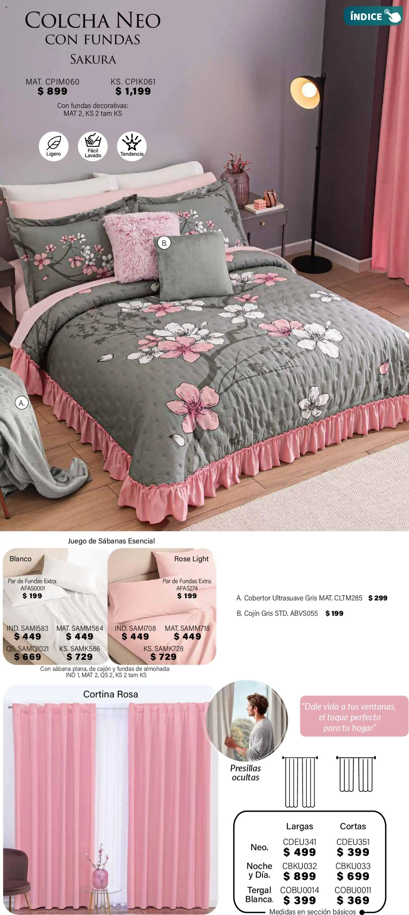 Nuevas ofertas de Colchas Concord válidas en toda la República Mexicana desde el 01.11.2025. ¡Encuentra las mejores ofertas en Colchas Concord Buen Fin! | Página: 72 | Productos: Cobertor, Juego, Almohada, Sabanas