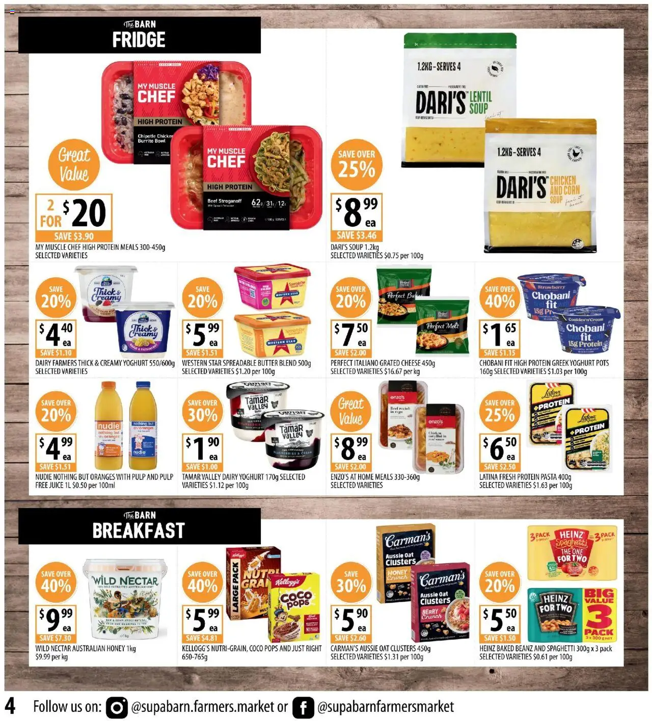 Supabarn catalogue - valid from 06.08.2025 | Page: 4 | Products: Butter, Cheese, Oranges, Beef