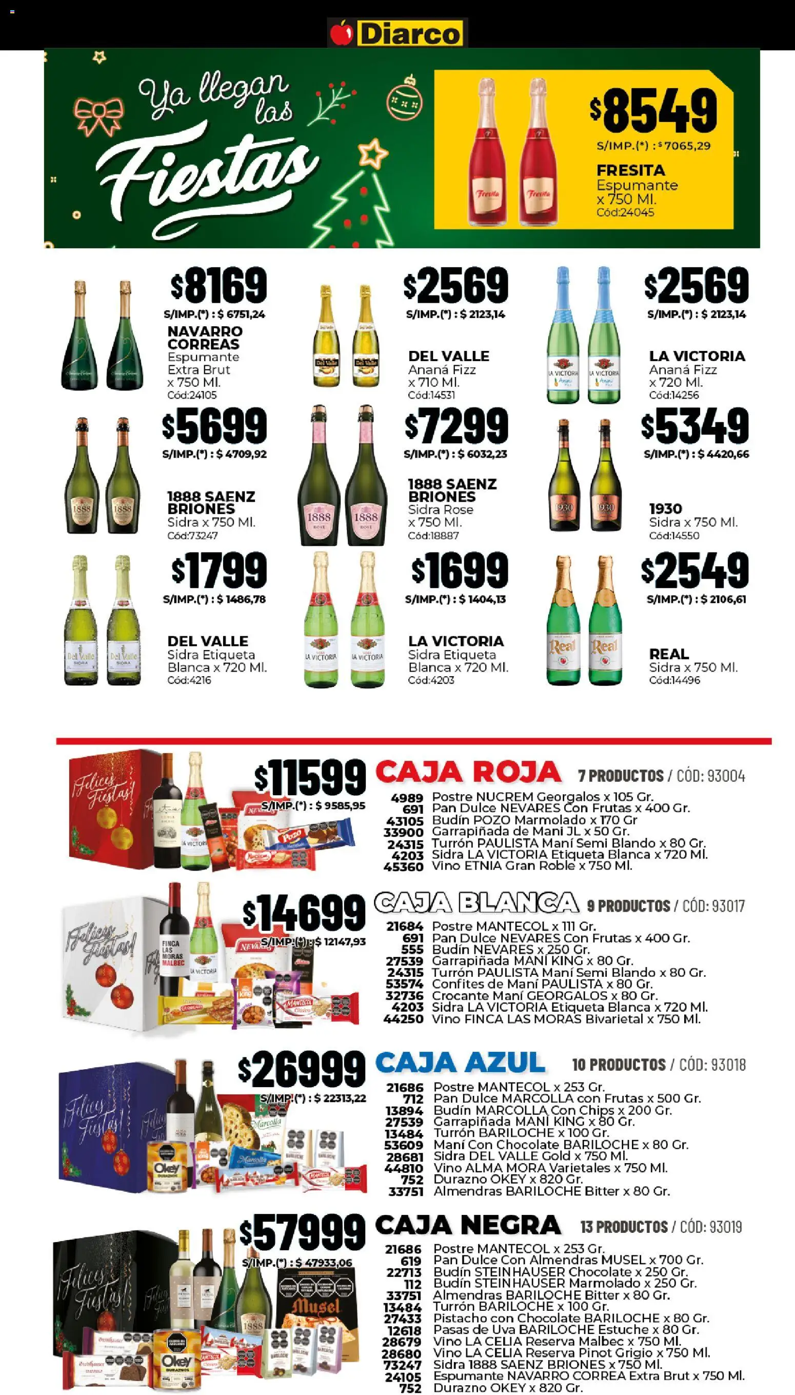 Diarco - Ofertas Interior │ válido desde el 15.12.2025 | Página: 7 | Productos: Caja, Budín, Ananá, Pan