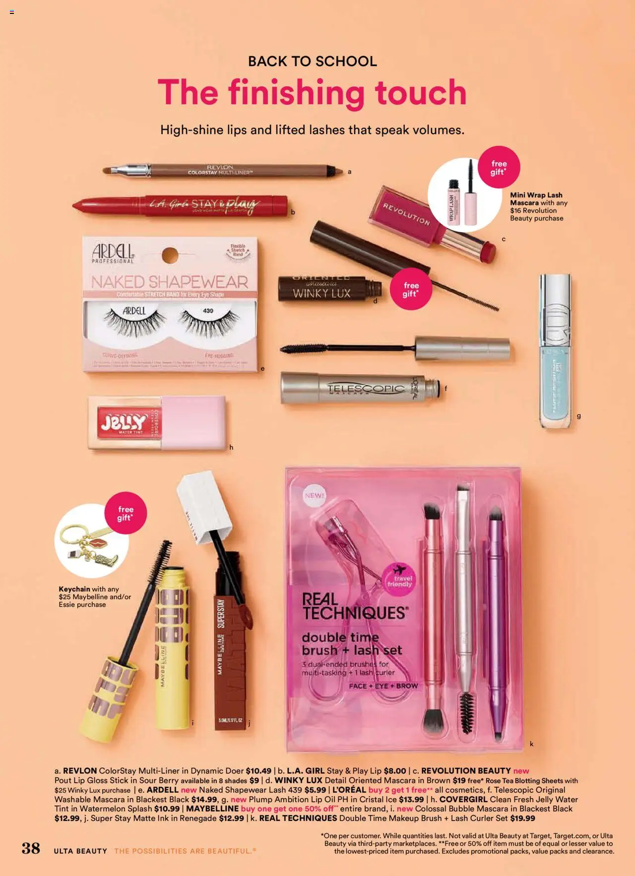 Ulta Beauty Weekly Ad - valid from 03.08.2025 | Page: 38 | Products: Ink, Brush, Mascara, Oil