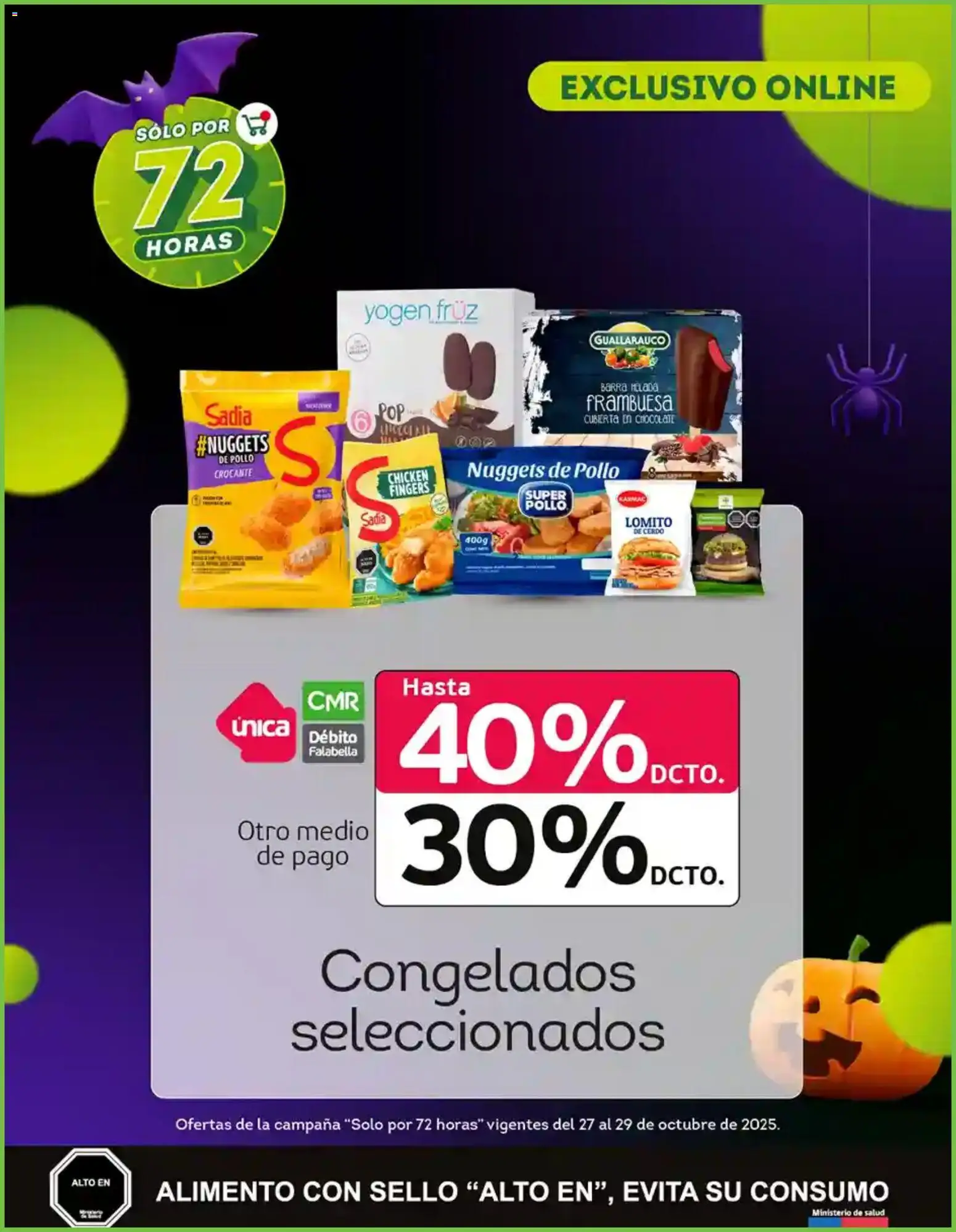 Tottus ofertas  │ válido desde el 27.10.2025 | Página: 9 | Productos: Cubierta, Pollo, Chocolate, Cerdo