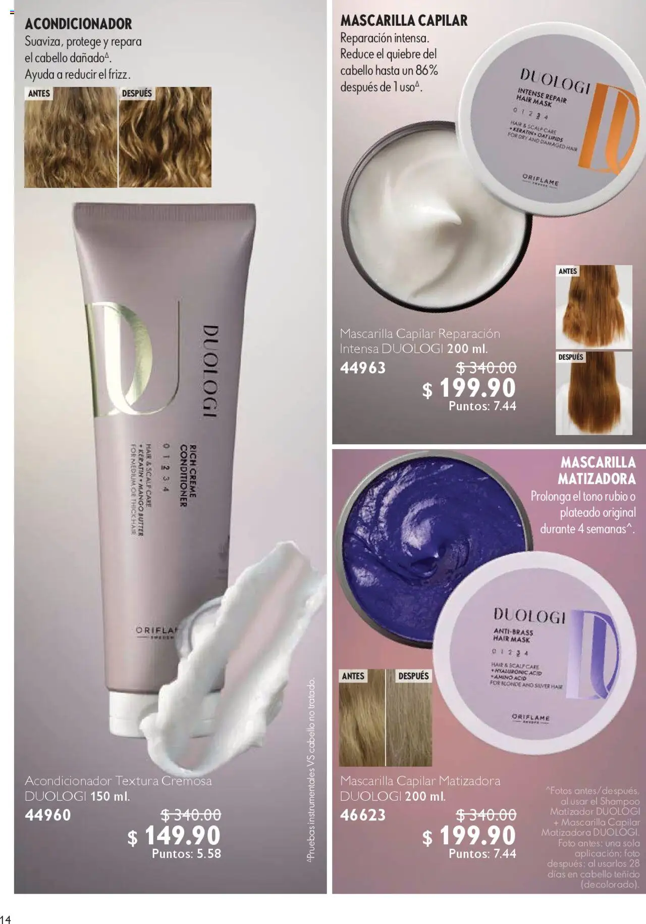 Nuevas ofertas de Oriflame válidas en toda la República Mexicana desde el 04.10.2025. ¡Encuentra las mejores ofertas en Oriflame - Campaña 14 2025! | Página: 14 | Productos: Mango, Mascarilla, Acondicionador
