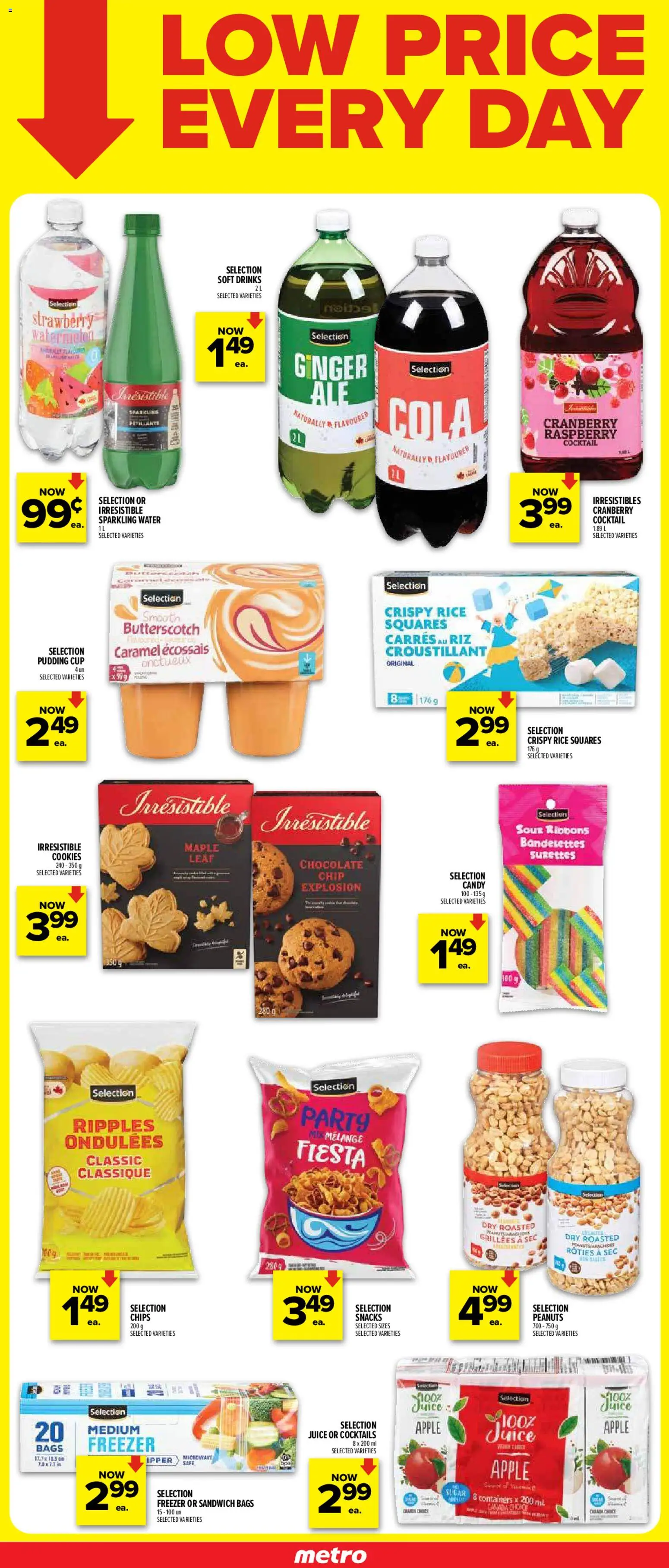 Metro flyer valid from 12.02.2026 | Page: 4 | Products: Rice, Cookies, Freezer, Juice