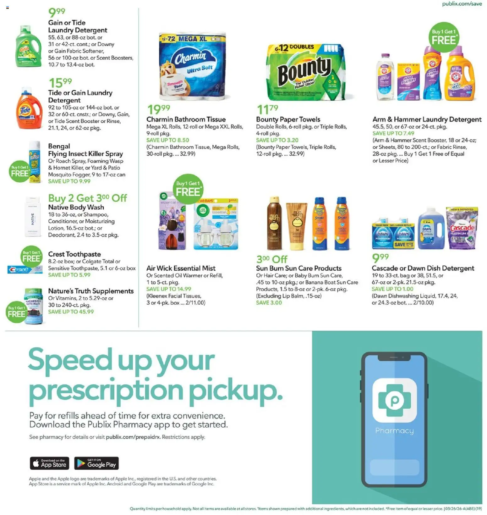 Publix Weekly Ad - valid from 25.03.2026 | Page: 19 | Products: Box, Hammer, Toothpaste, Bag