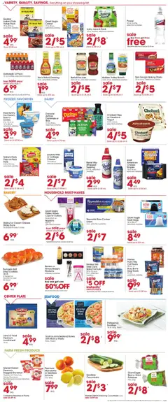 Giant Eagle Weekly Ad - valid from 18.09.2025 | Page: 7 | Products: Bakery, Pasta, Cucumbers, Seafood