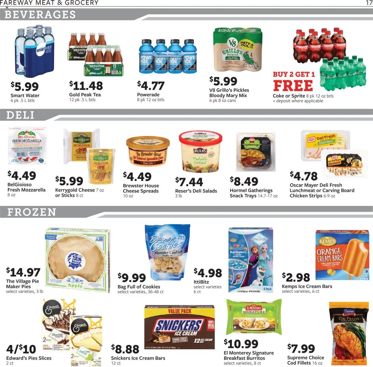 Fareway Weekly Ad - valid from 11.08.2025 | Page: 17 | Products: Cream, Pea, Lime, Bag
