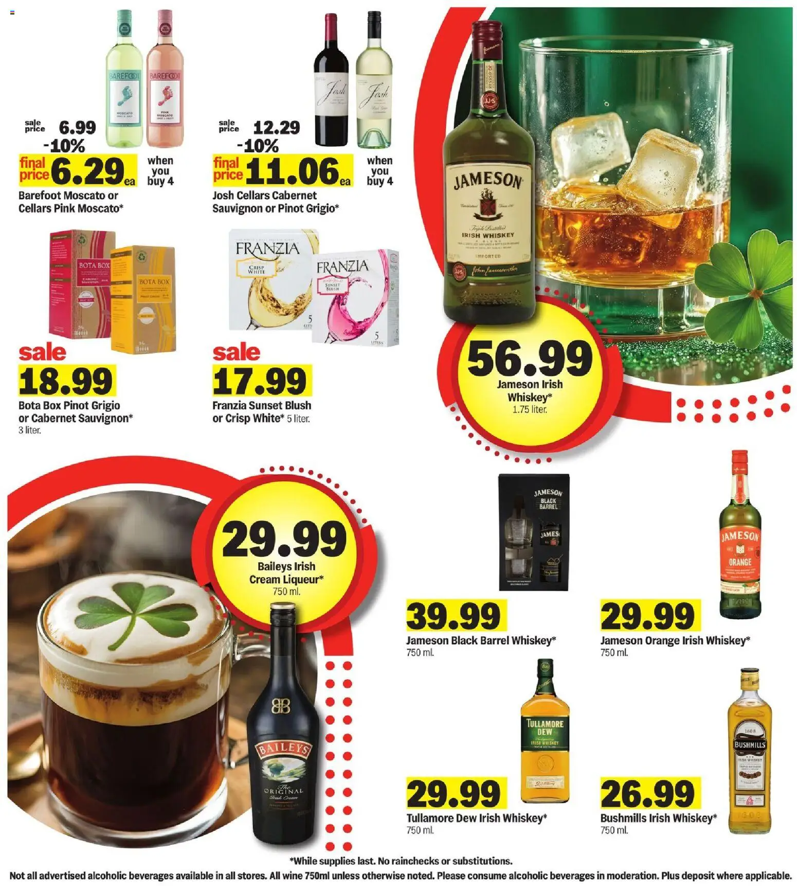 Meijer Weekly Ad - MI - valid from 04.03.2026 | Page: 21 | Products: Box, Blush, Wine, Whiskey