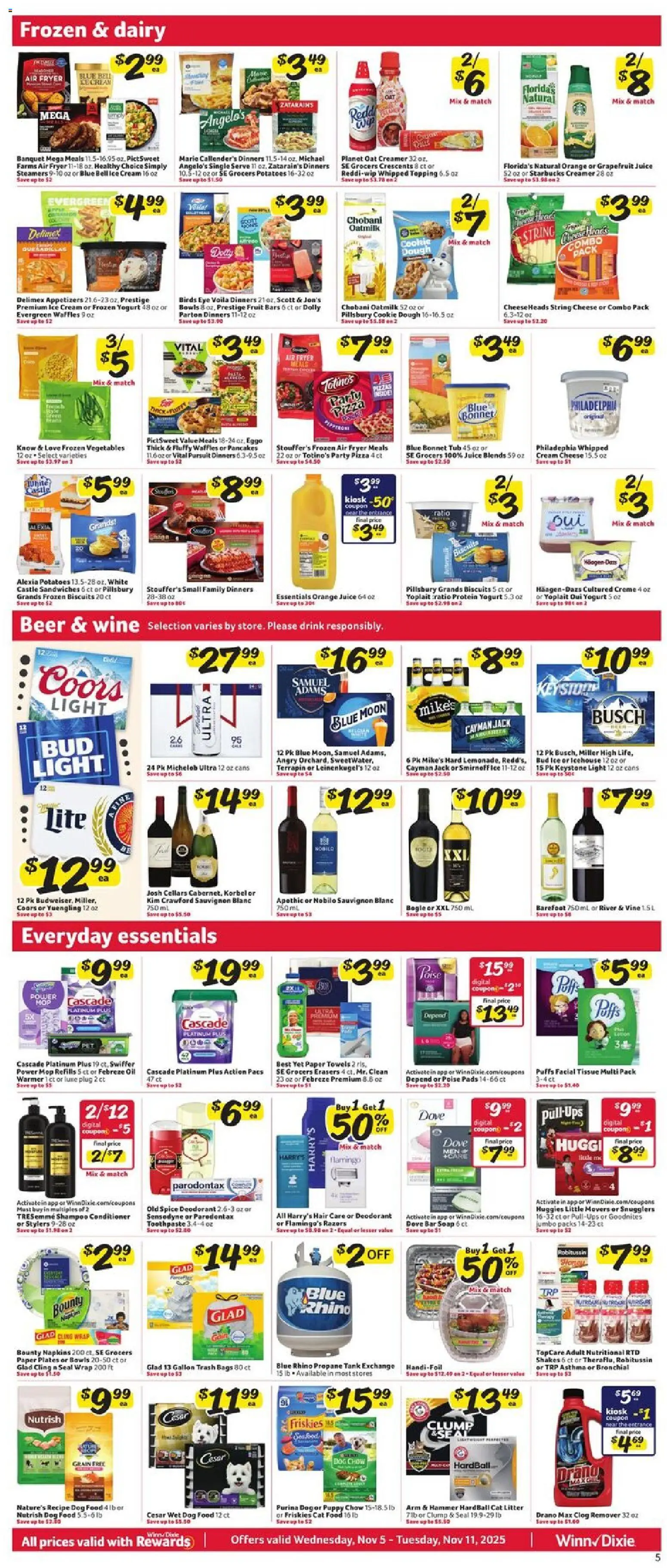 Winn Dixie Weekly Circular - GA - valid from 05.11.2025 | Page: 7 | Products: Dog Food, Cat Food, Cat Litter, Hammer