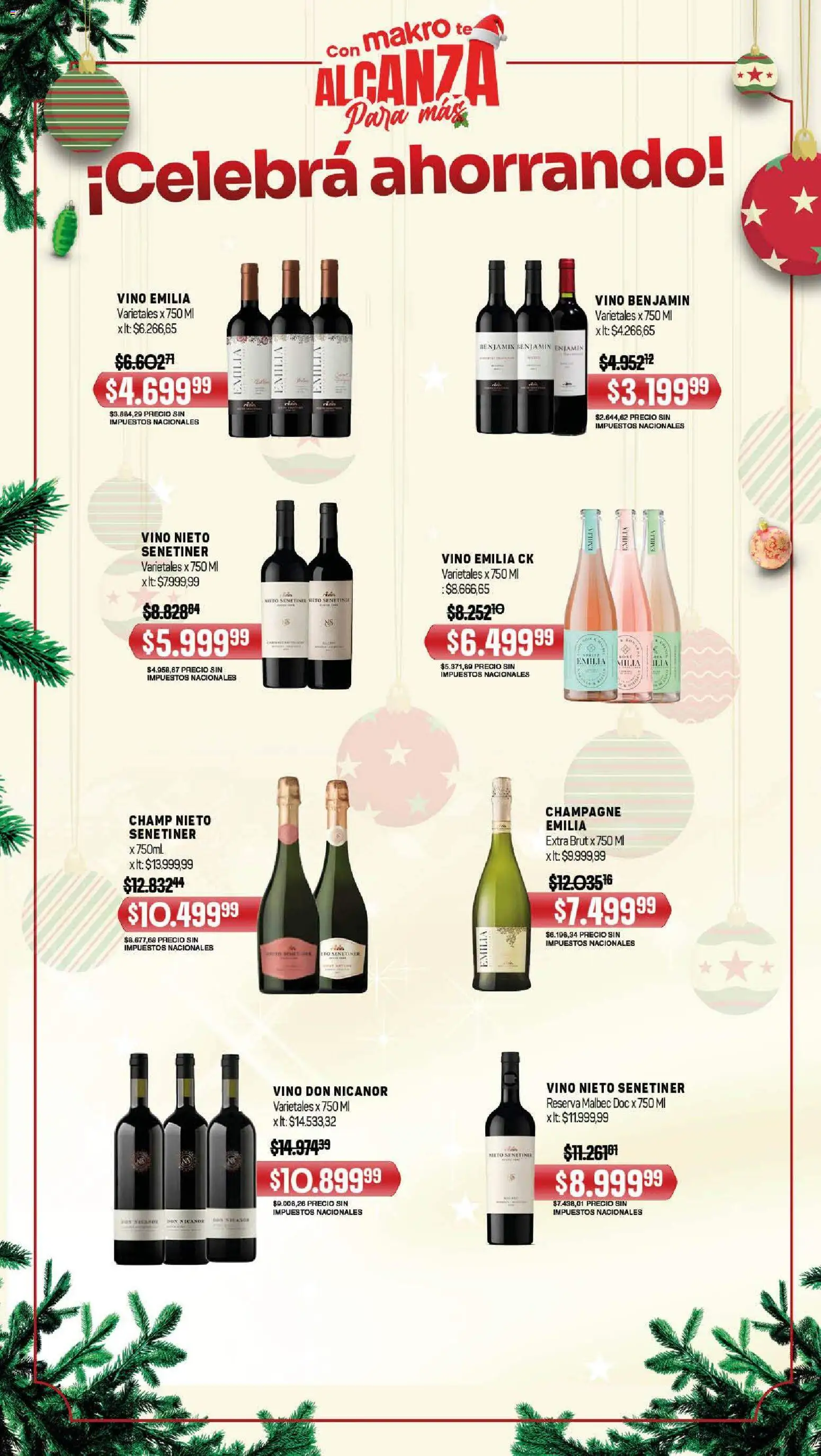 Makro ofertas │ válido desde el 18.12.2025 | Página: 6 | Productos: Champagne, Vino, Té