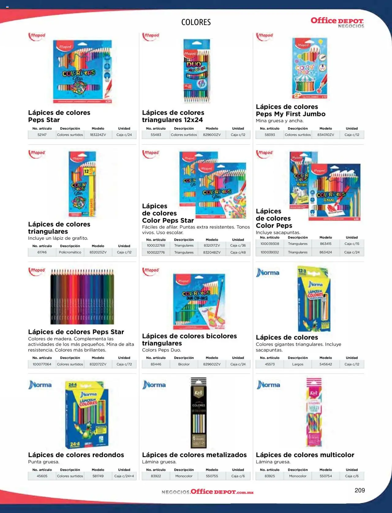 Nuevas ofertas de Office Depot válidas en toda la República Mexicana desde el 09.01.2025. ¡Encuentra las mejores ofertas en Office Depot catálogo 2025! | Página: 211 | Productos: Caja