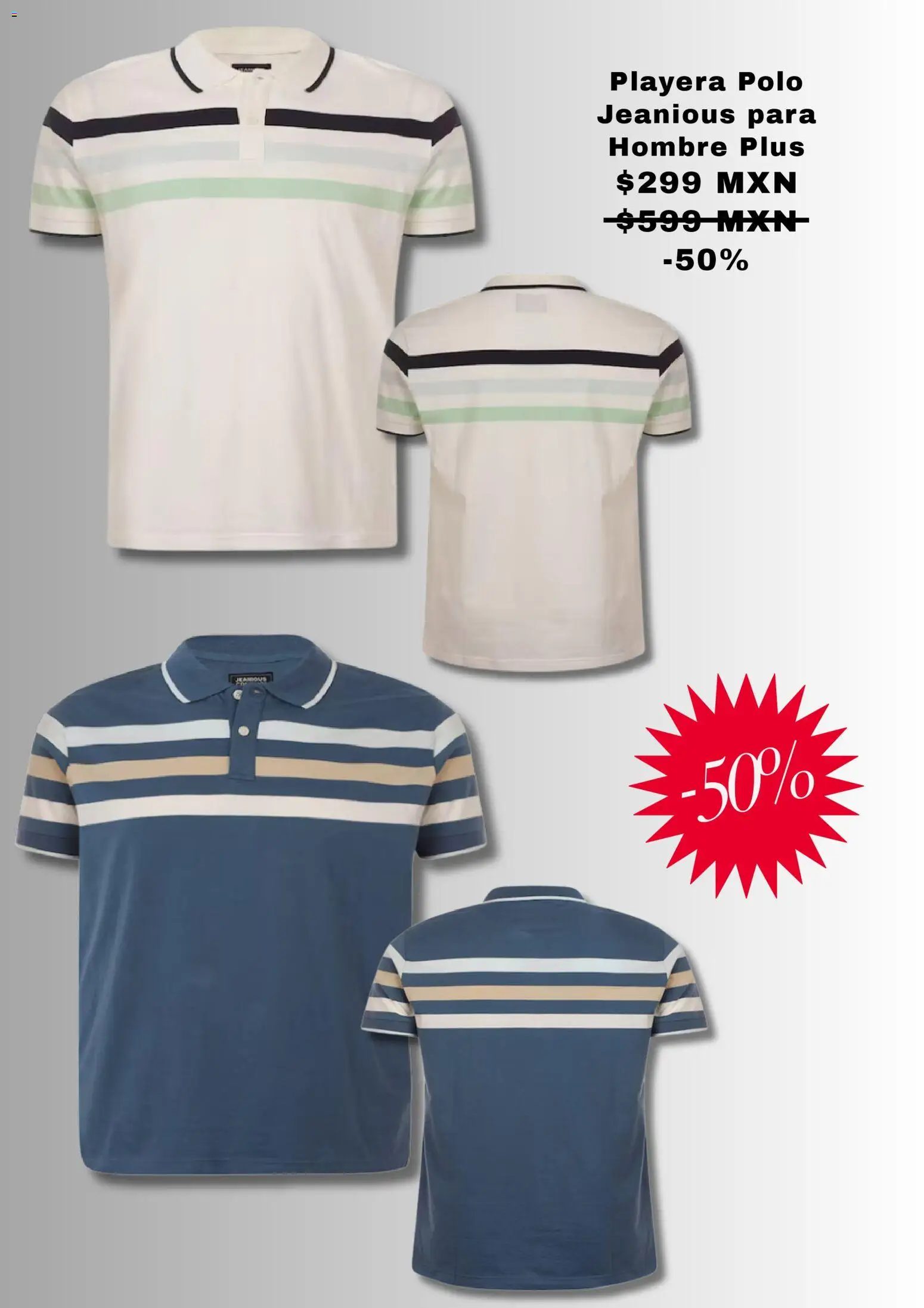 Nuevas ofertas de Sears válidas en toda la República Mexicana desde el 01.10.2025. ¡Encuentra las mejores ofertas en Sears catálogo! | Página: 4 | Productos: Playera