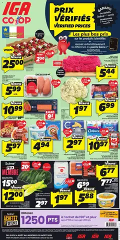 Preview of IGA weekly flyer / circulaire from shop IGA valid from 14.08.2025