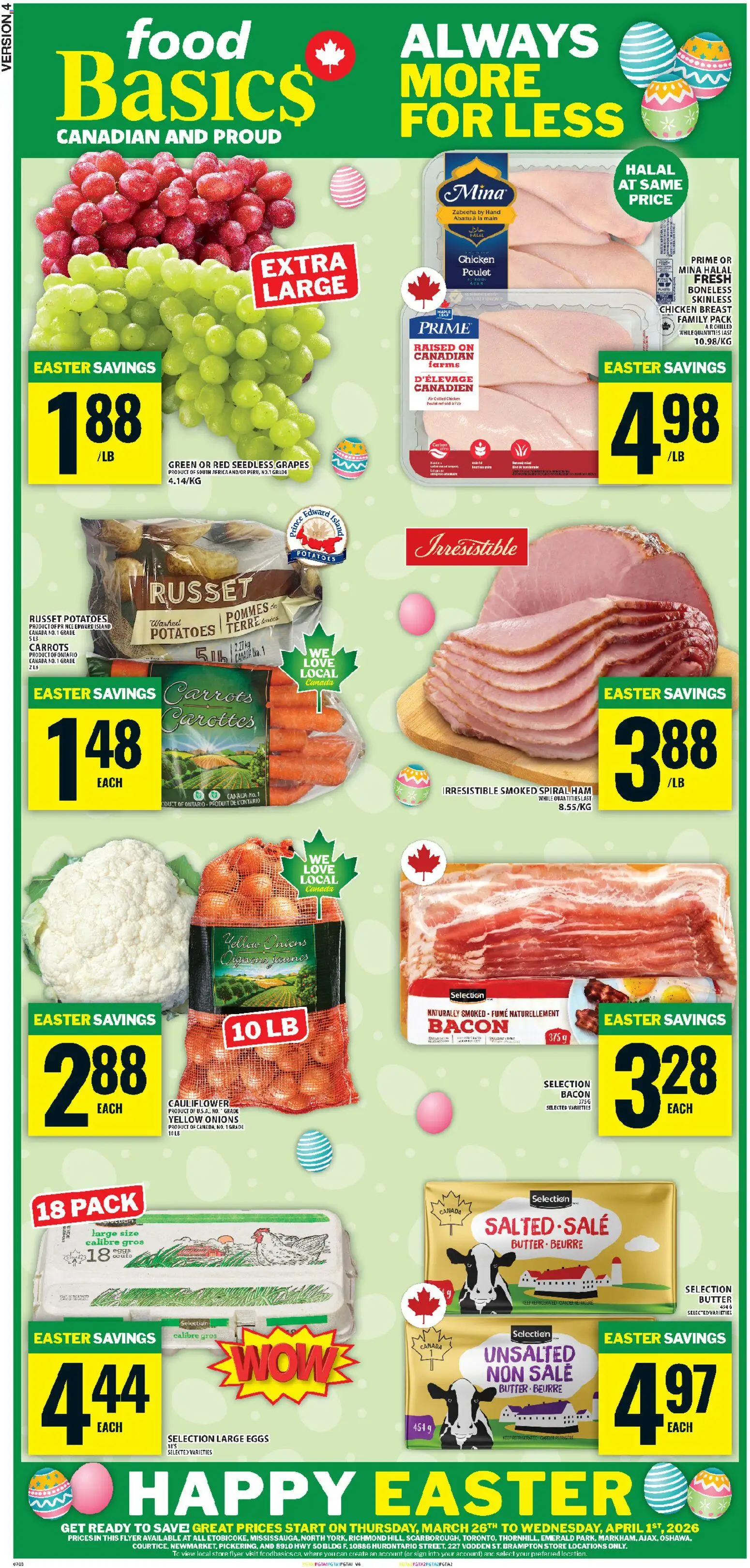 Food Basics flyer valid from 26.03.2026 | Page: 1