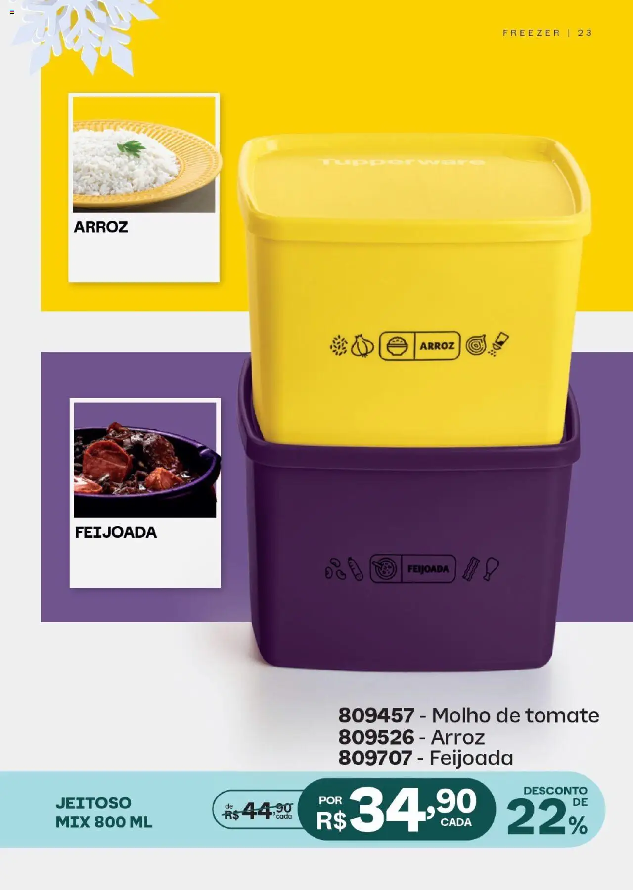 Tupperware Folheto - válido de 01.08.2025 | Página: 23 | Produtos: Molho de tomate, Freezer, Arroz