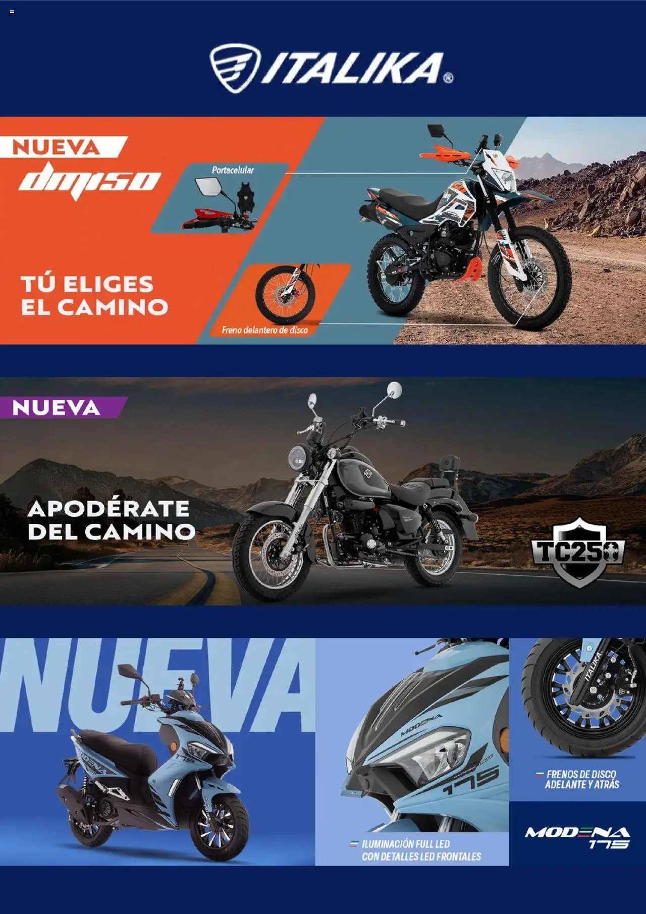 Nuevas ofertas de Italika válidas en toda la República Mexicana desde el 16.09.2025. ¡Encuentra las mejores ofertas en Italika - Catálogo! | Página: 1 | Productos: Disco