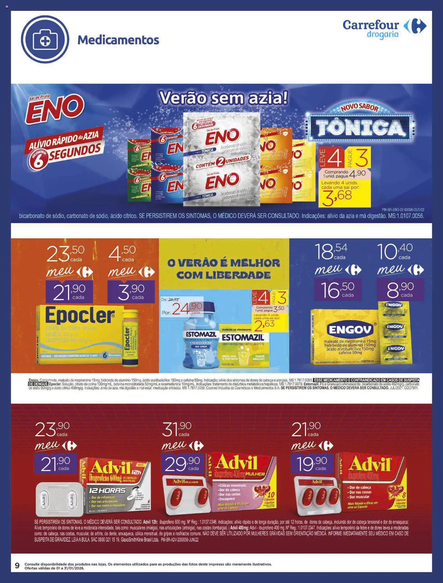Carrefour Folheto - válido de 01.01.2026 | Página: 8 | Produtos: Abacaxi, Sal de fruta, Sal, Bicarbonato de sódio