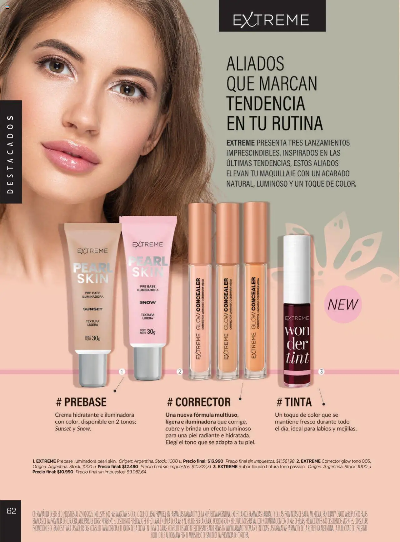 Farmacity catálogo │ válido desde el 01.10.2025 | Página: 62 | Productos: Maquillaje, Pre base, Radiante, Crema