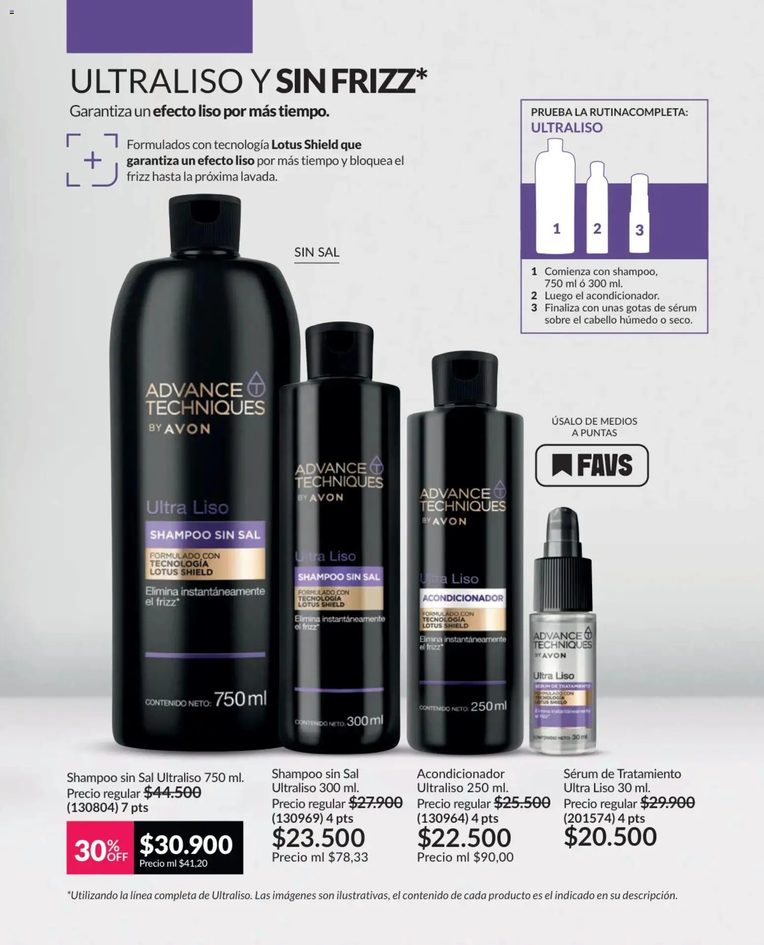 Avon revista - valida desde el 01.04.2026 | Página: 186 | Productos: Sal, Serum, Shampoo, Acondicionador