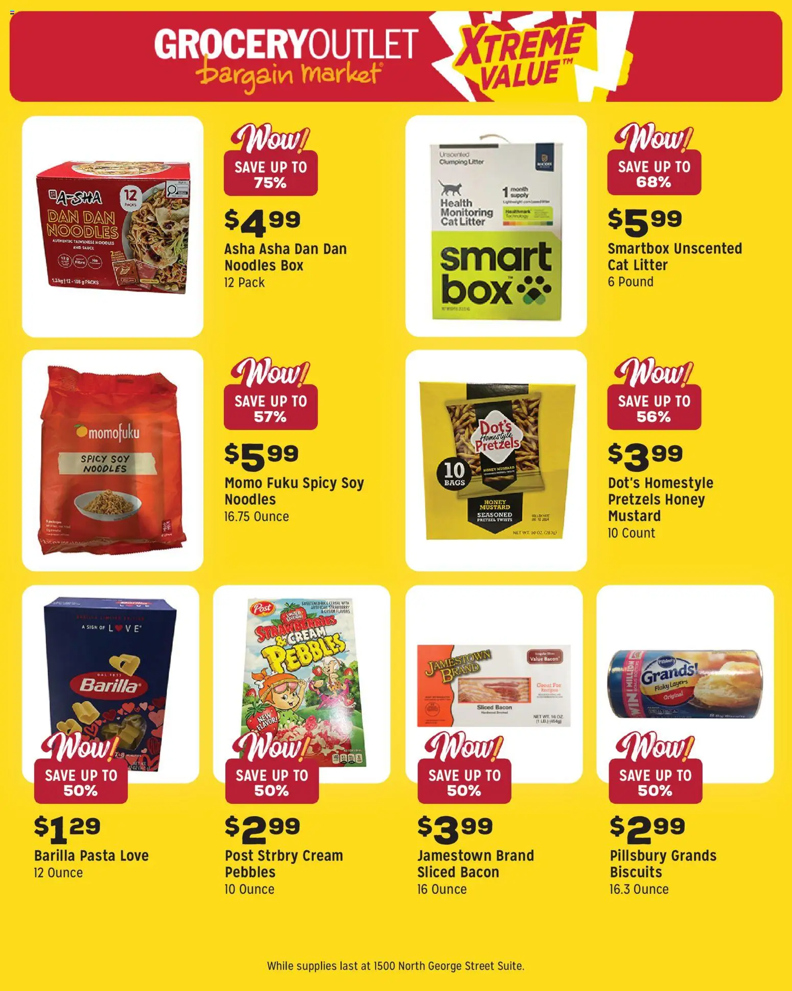 Grocery Outlet Weekly Ad - PA - valid from 25.02.2026 | Page: 9 | Products: Box, Noodles, Pasta, Cream