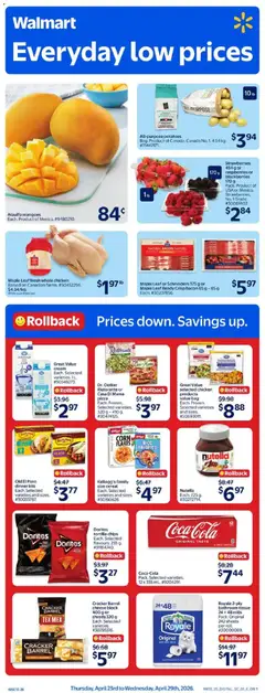 Preview of Walmart weekly flyer from shop Walmart valid from 23.04.2026