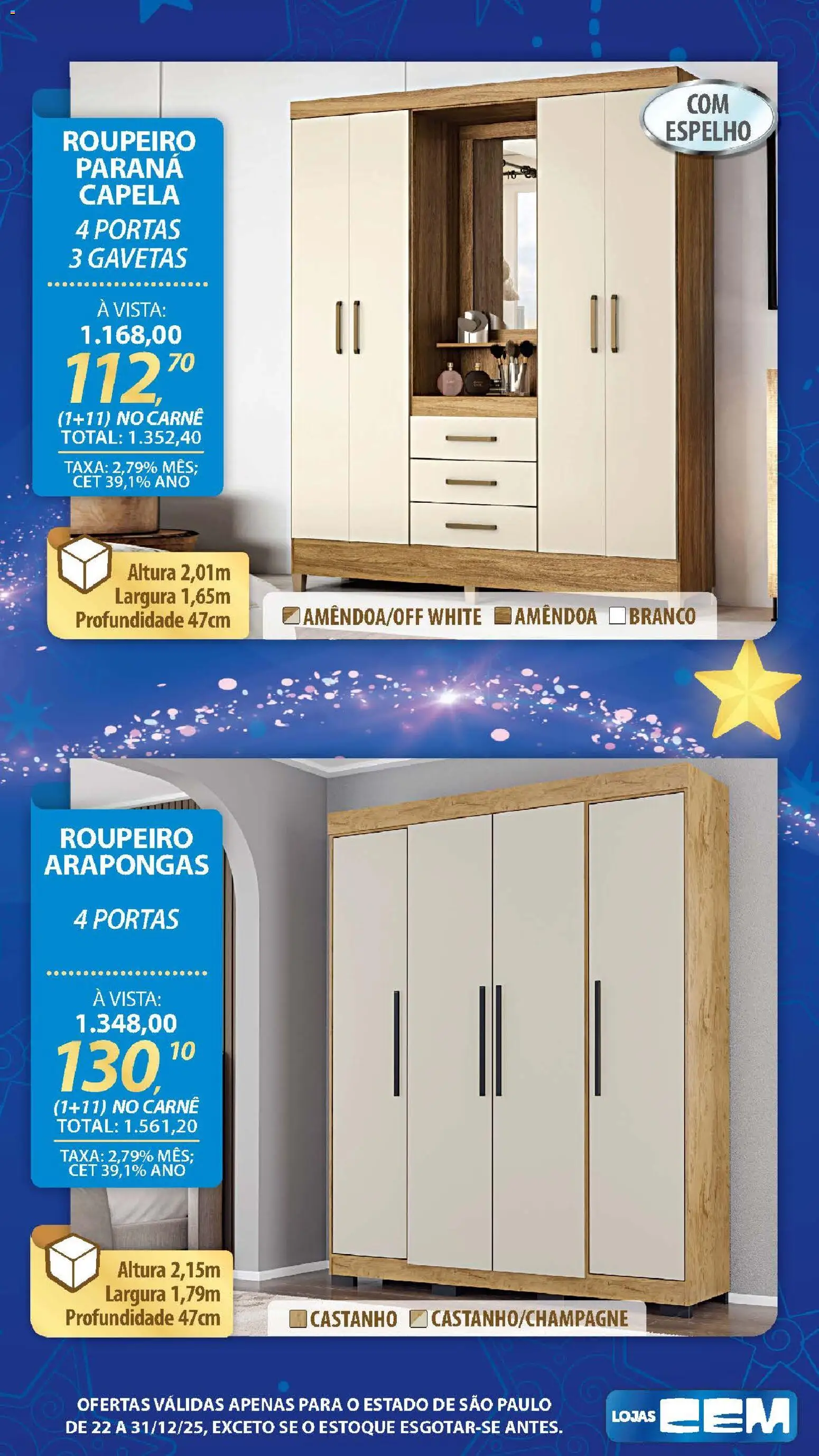 Lojas Cem Folheto - válido de 22.12.2025 | Página: 94 | Produtos: Espelho, Carne