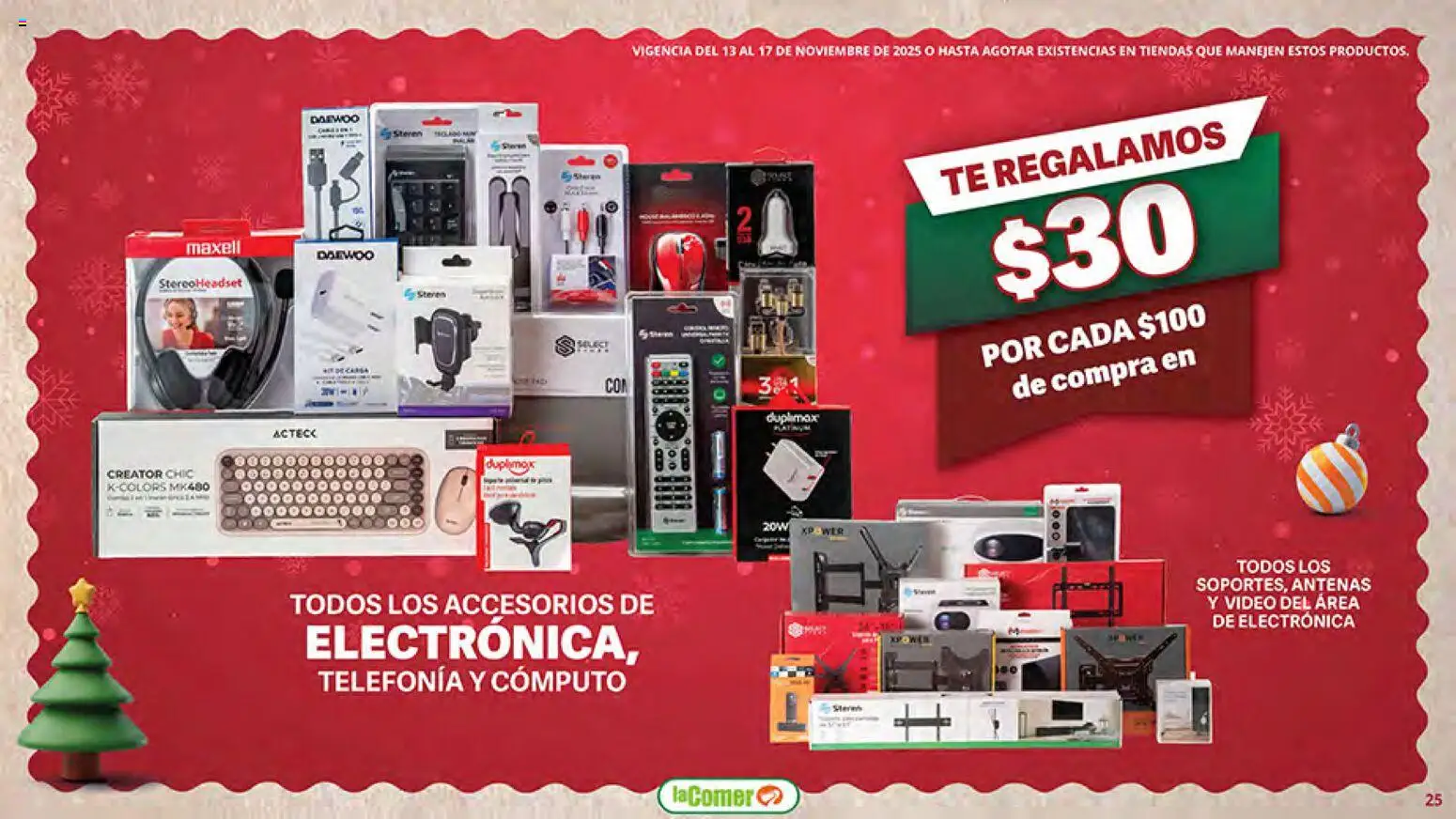 Nuevas ofertas de La Comer válidas en toda la República Mexicana desde el 13.11.2025. ¡Encuentra las mejores ofertas en La Comer Buen Fin ! | Página: 25 | Productos: Té, Video