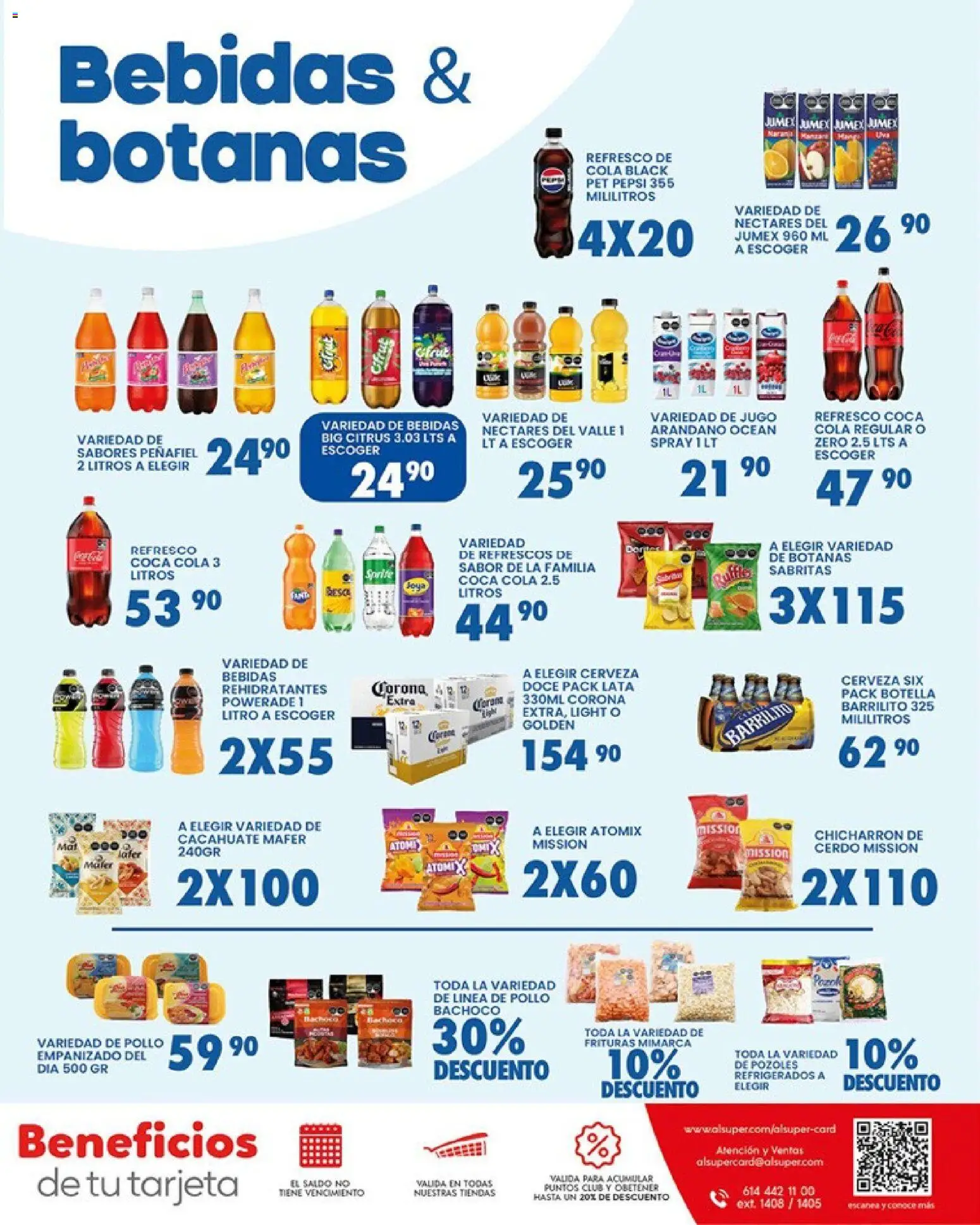 Nuevas ofertas de Alsuper válidas en toda la República Mexicana desde el 10.03.2026. ¡Encuentra las mejores ofertas en Alsuper folleto Saltillo! | Página: 7 | Productos: Cacahuate, Cerveza, Cerdo, Botella