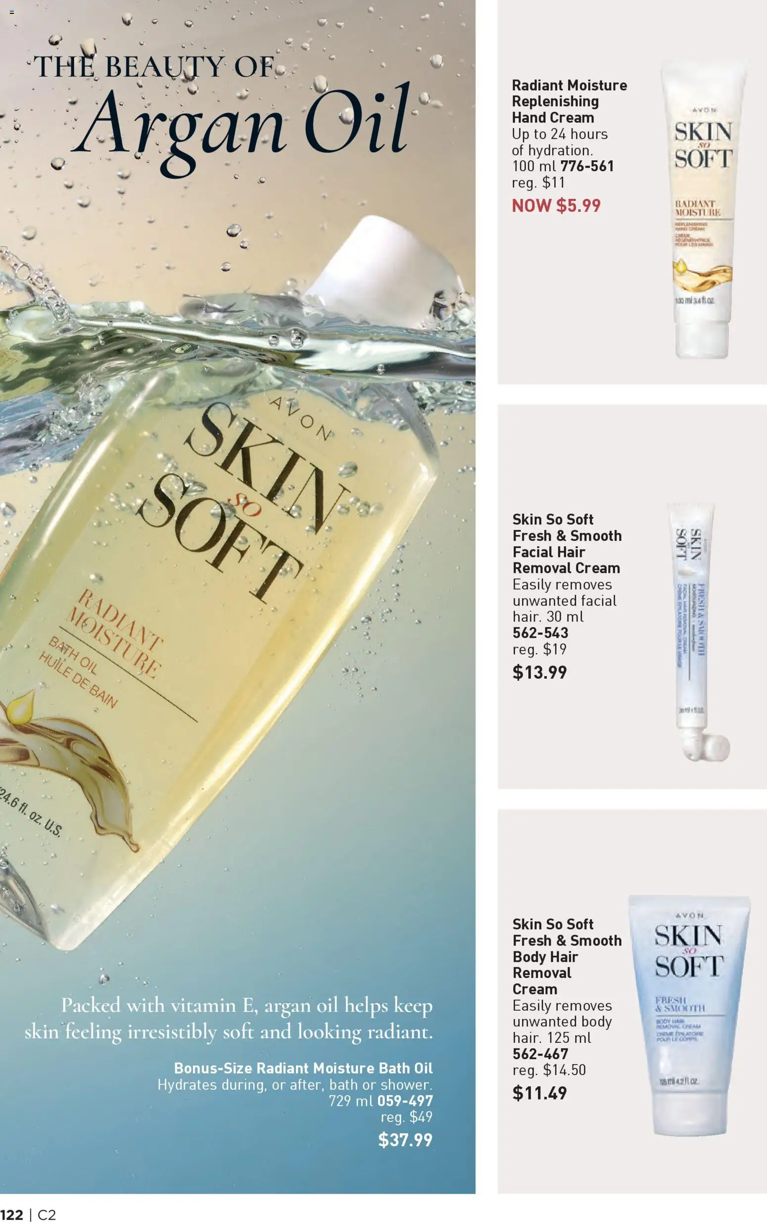 Avon flyer valid from 15.01.2026 | Page: 122 | Products: Hand cream, Hair removal cream, Bath, Oil