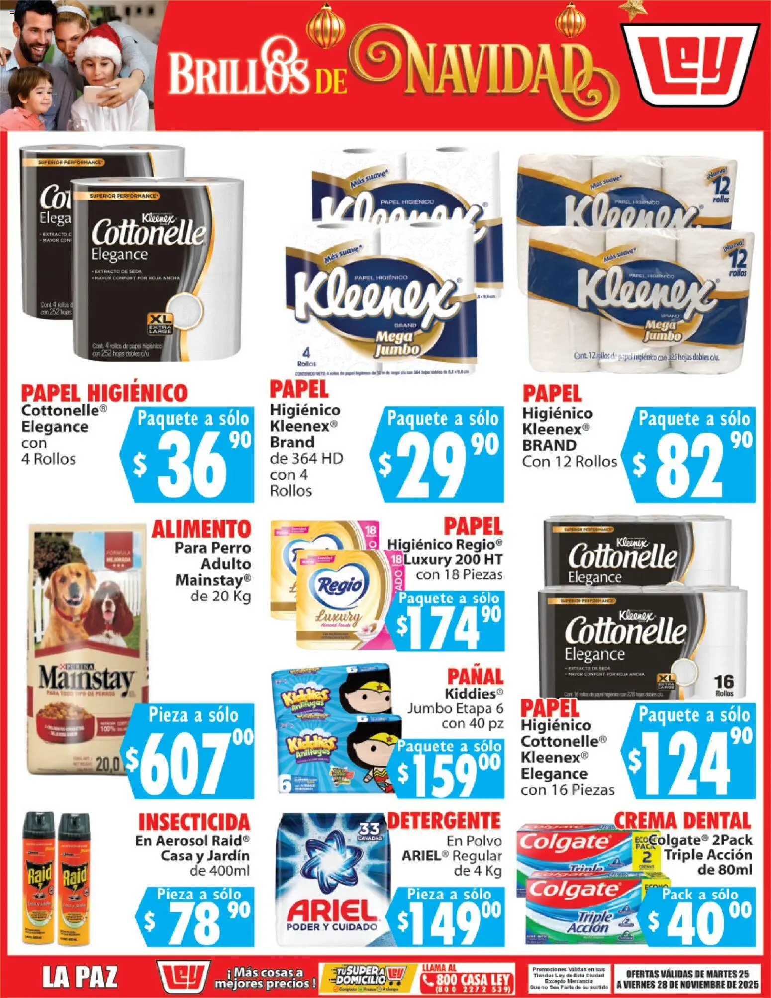 Nuevas ofertas de Casa Ley válidas en toda la República Mexicana desde el 25.11.2025. ¡Encuentra las mejores ofertas en Casa Ley folleto Brillos de Navidad! | Página: 5 | Productos: Crema, Pala, Insecticida, Polvo