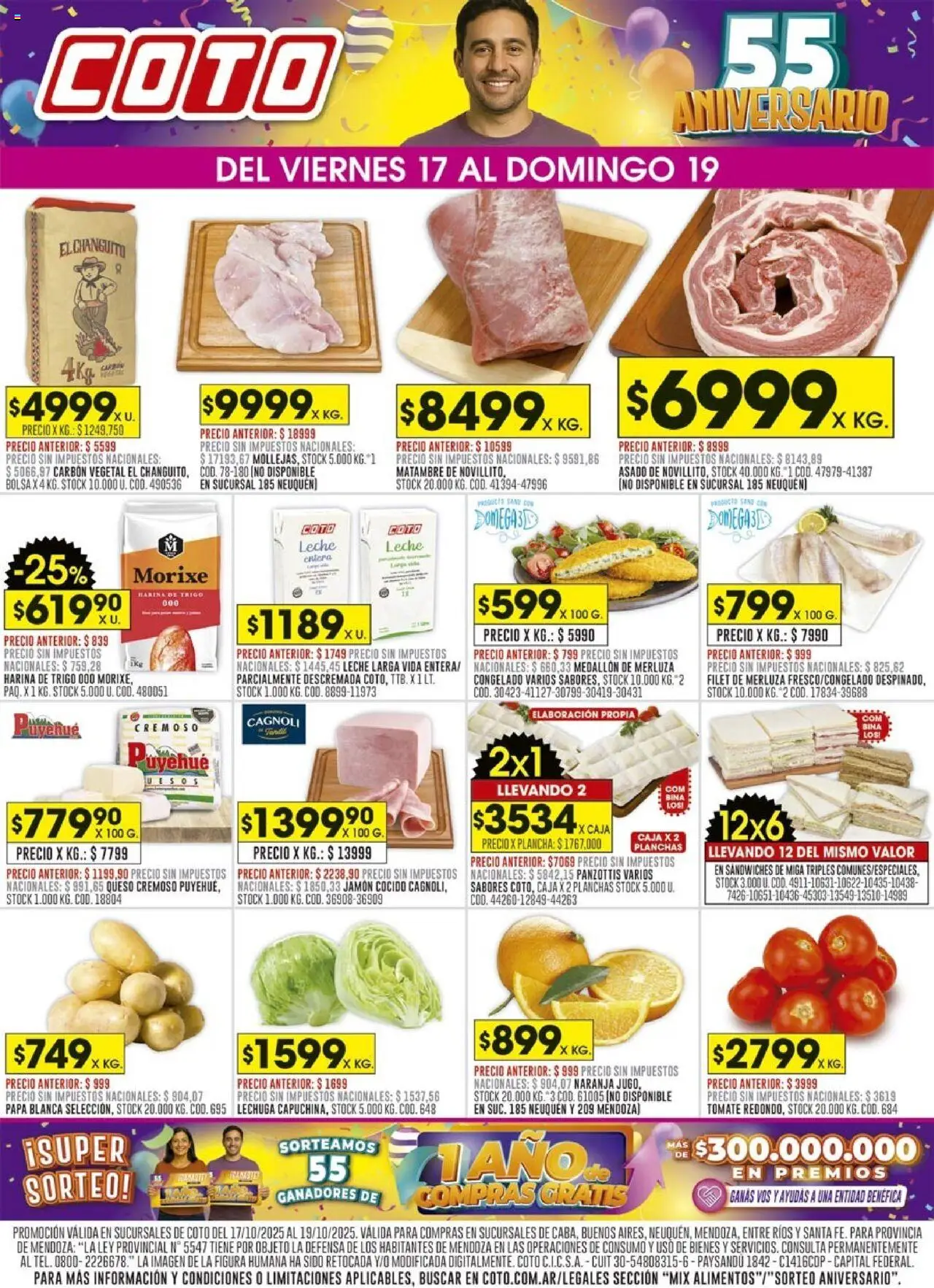 Coto - Mix │ válido desde el 17.10.2025 | Página: 1 | Productos: Tomate, Lechuga, Queso, Plancha