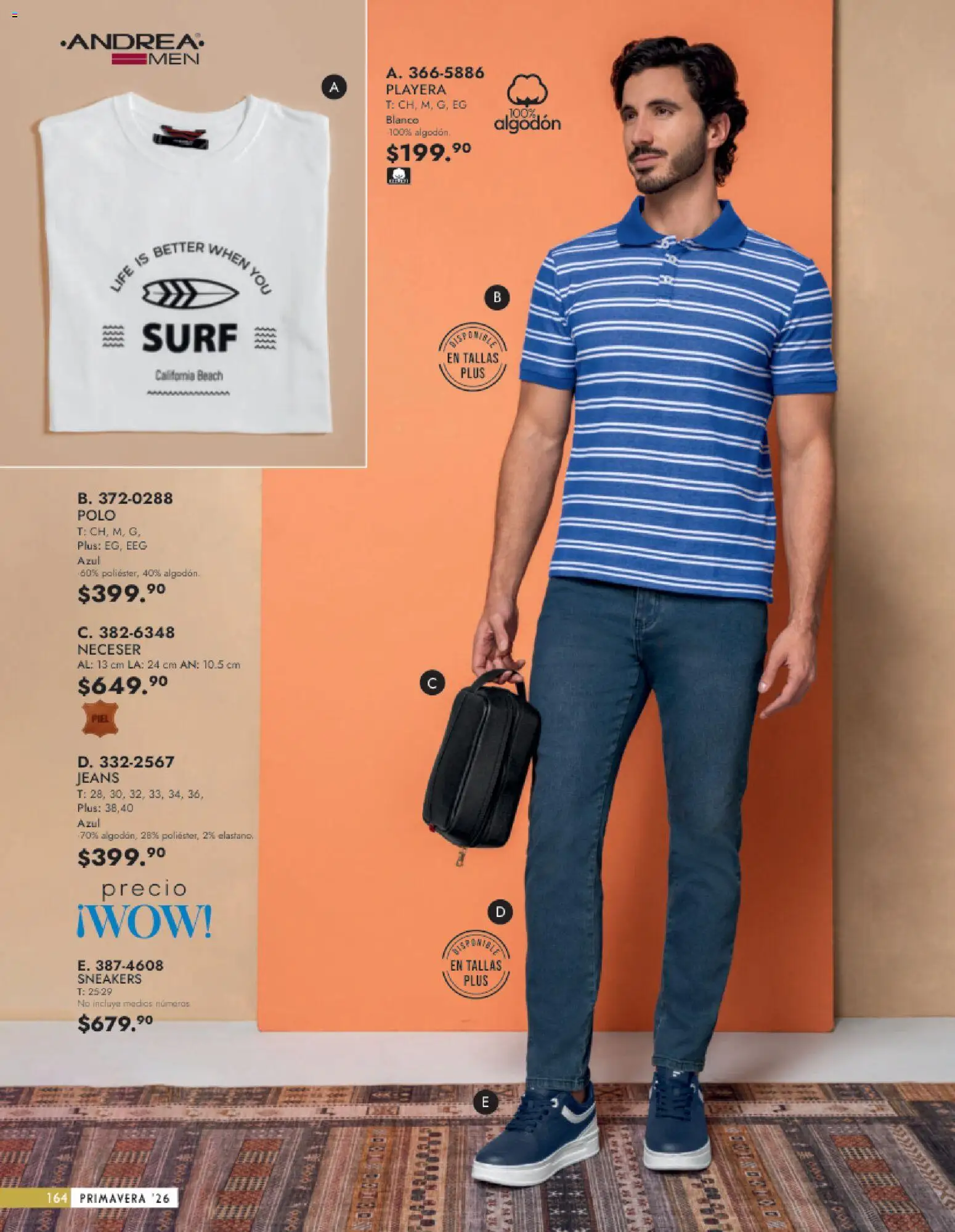 Nuevas ofertas de Andrea válidas en toda la República Mexicana desde el 25.01.2026. ¡Encuentra las mejores ofertas en Andrea catálogo Vestir Caballero ! | Página: 6