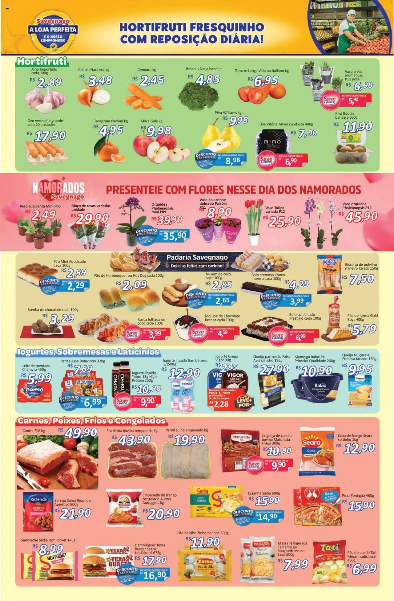 Savegnago Folheto - válido de 12.06.2025 | Página: 2 | Produtos: Talharim, Pizza, Hambúrguer, Bandeja
