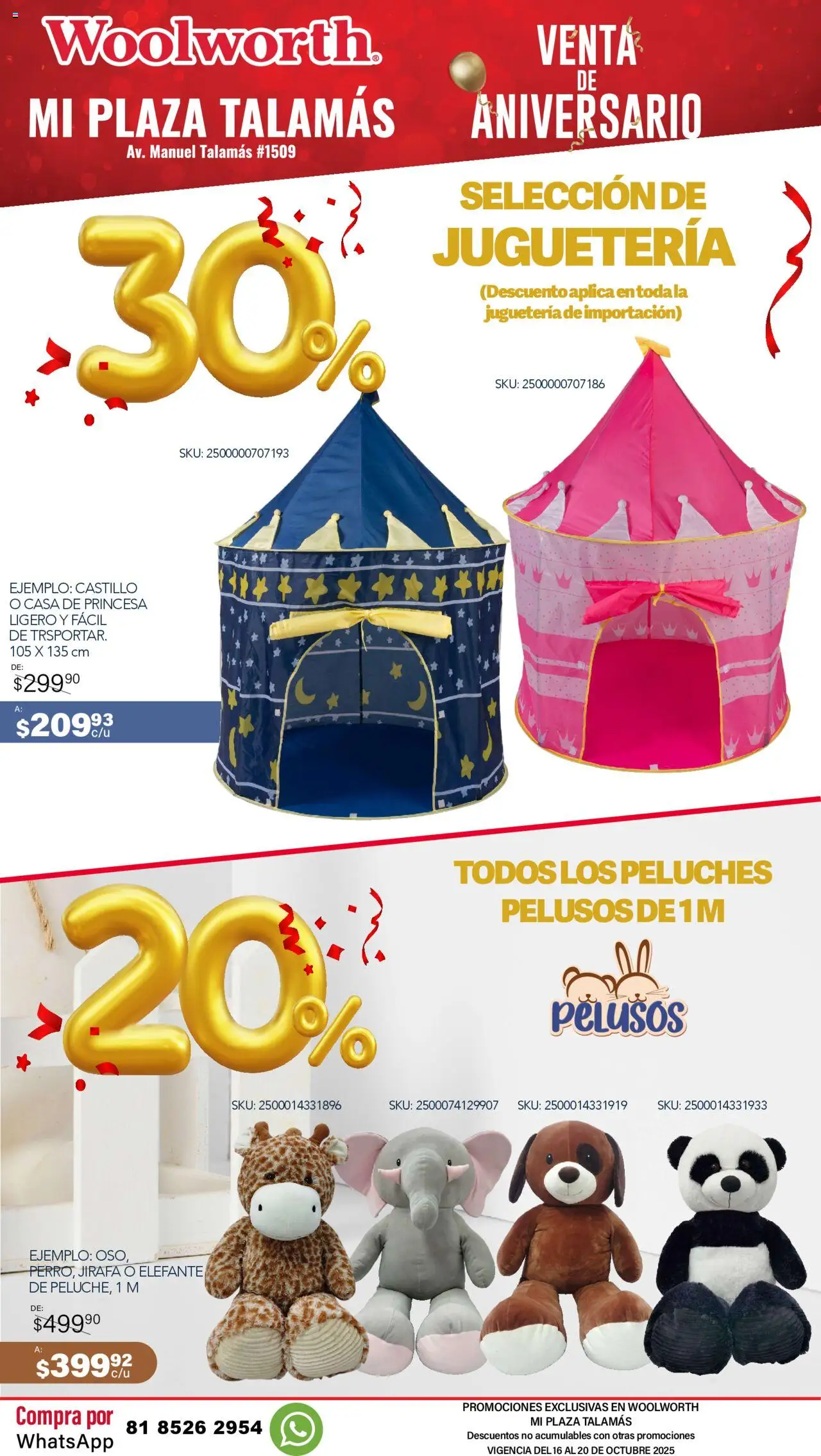 Nuevas ofertas de Del Sol y Woolworth válidas en toda la República Mexicana desde el 16.10.2025. ¡Encuentra las mejores ofertas en Del Sol y Woolworth - Aniversario Apertura Woolworth Talamás! | Página: 17