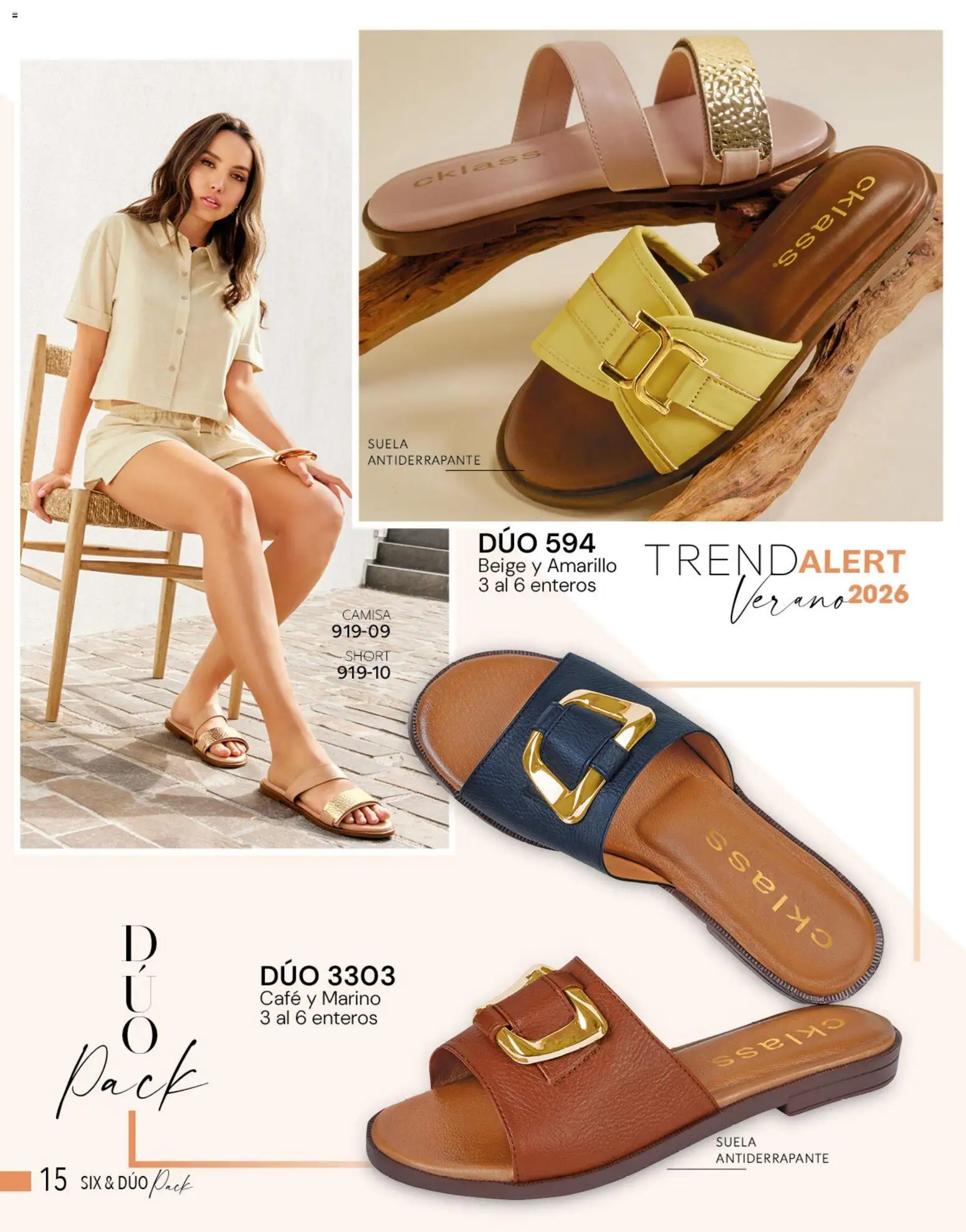 Nuevas ofertas de Cklass válidas en toda la República Mexicana desde el 05.03.2026. ¡Encuentra las mejores ofertas en Cklass catálogo Complemento Verano Calzado! | Página: 16 | Productos: Camisa, Café, Short