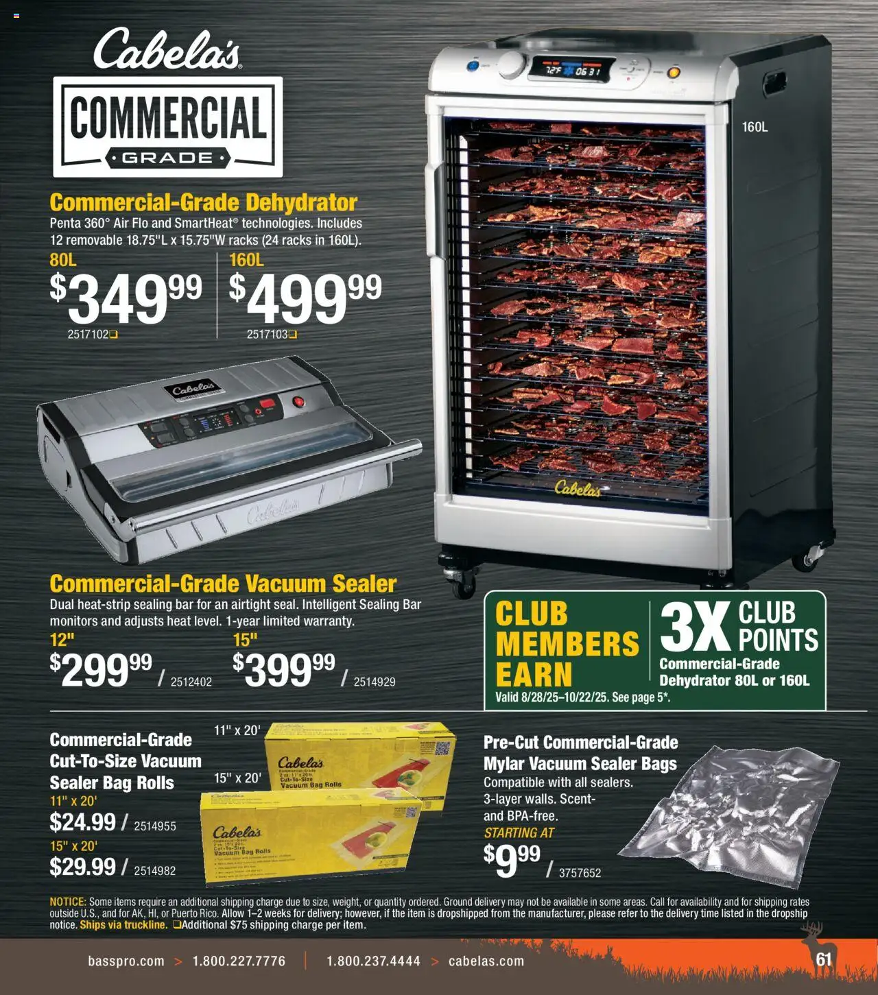 Cabela's Deer Hunting 25 - valid from 01.10.2025 | Page: 61 | Products: Vacuum, Vacuum Sealer, Bag