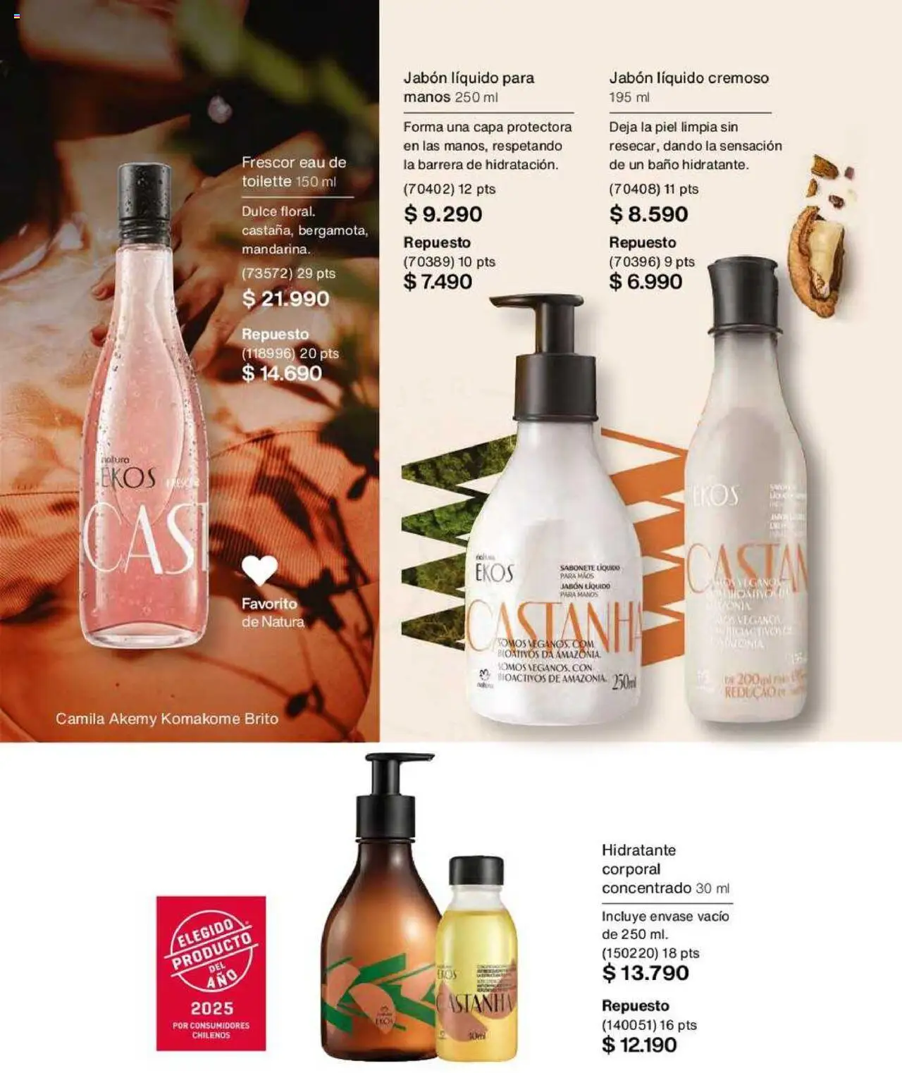 Natura catálogo │ válido desde el 22.07.2025 | Página: 98 | Productos: Baño, Jabón, Jabón líquido