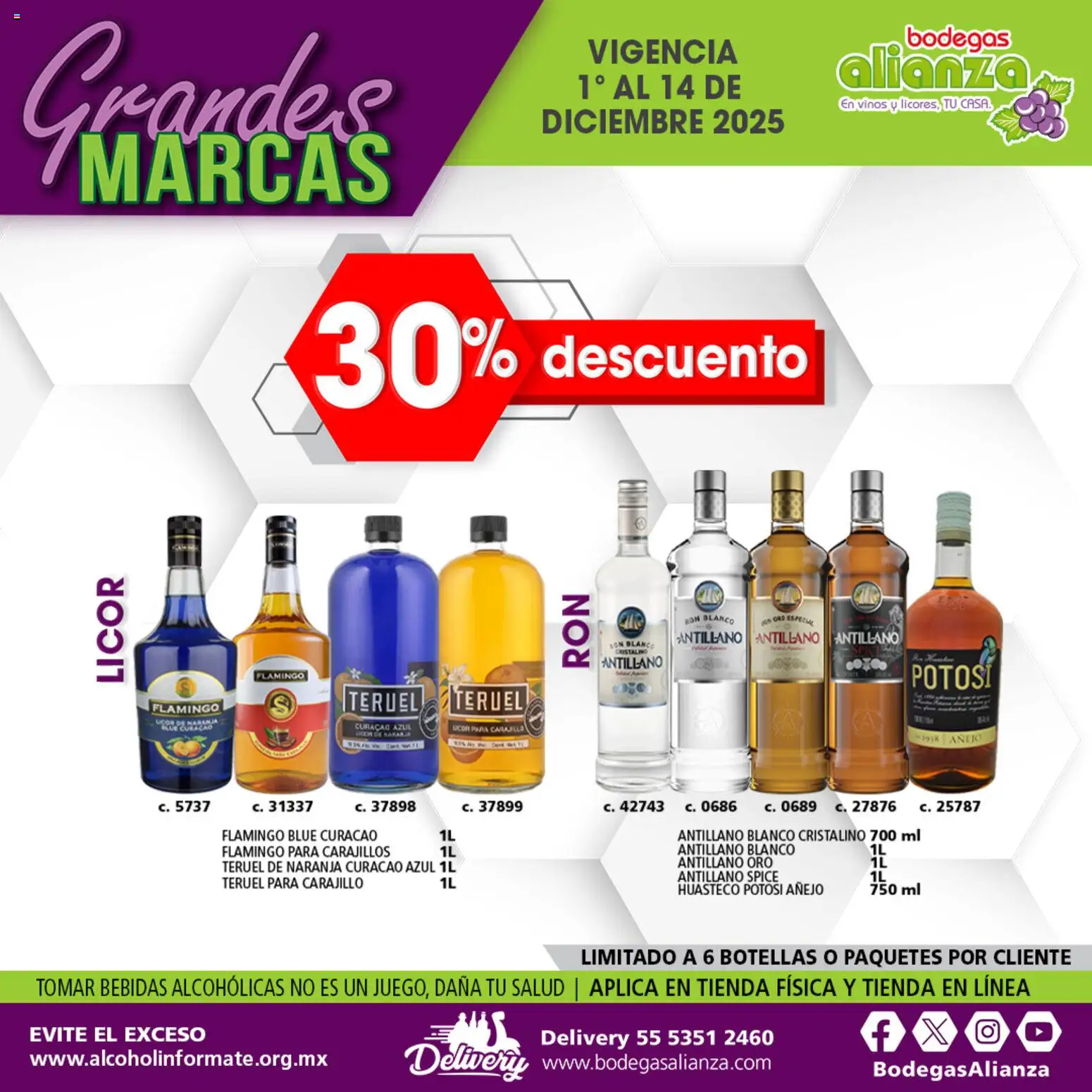 Nuevas ofertas de Bodegas Alianza válidas en toda la República Mexicana desde el 01.12.2025. ¡Encuentra las mejores ofertas en Bodegas Alianza catálogo Grandes Marcas! | Página: 4