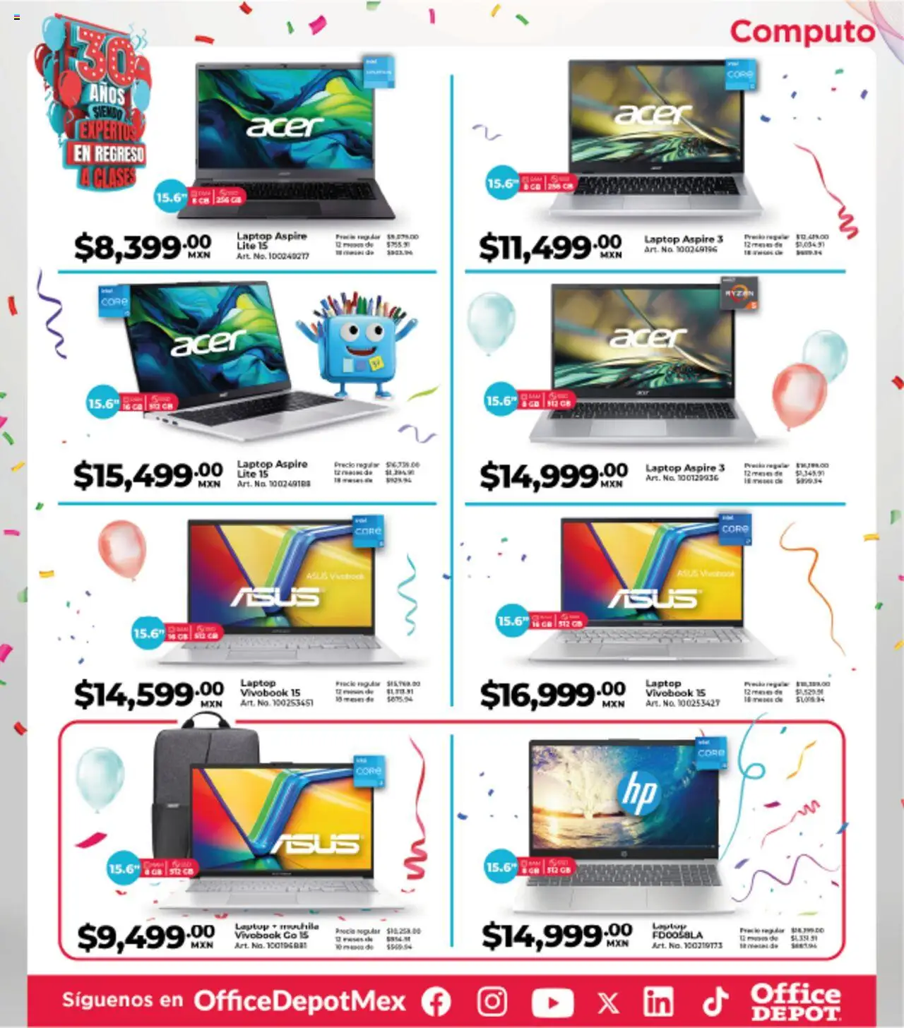Nuevas ofertas de Office Depot válidas en toda la República Mexicana desde el 01.08.2025. ¡Encuentra las mejores ofertas en Office Depot - Catálogo! | Página: 14 | Productos: Mochila