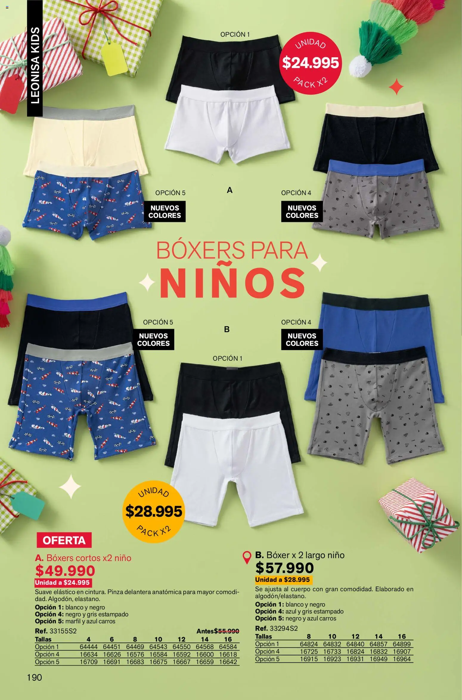 Leonisa revista - valida desde el 13.11.2025 | Página: 190 | Productos: Pinza, Boxers