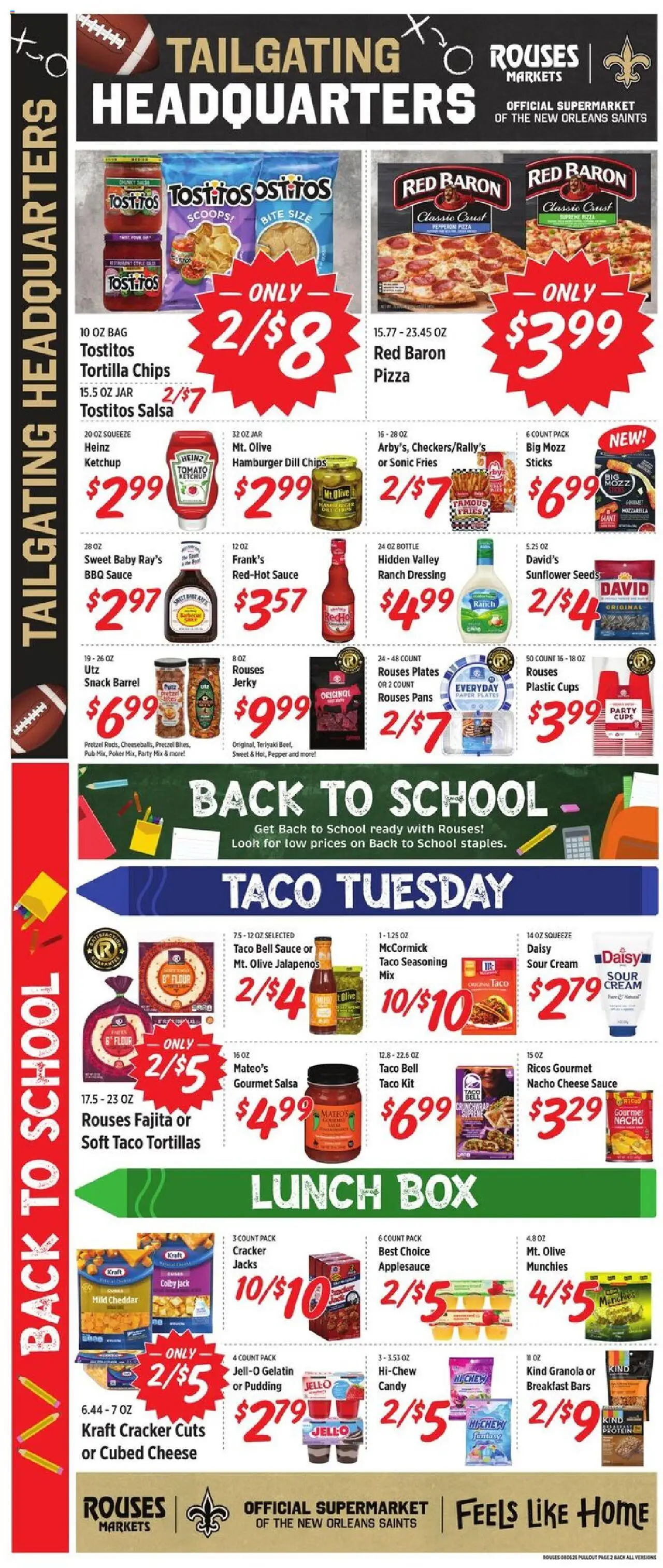 Rouses Weekly Ad - valid from 06.08.2025 | Page: 4 | Products: Box, Pizza, Chips, Dill