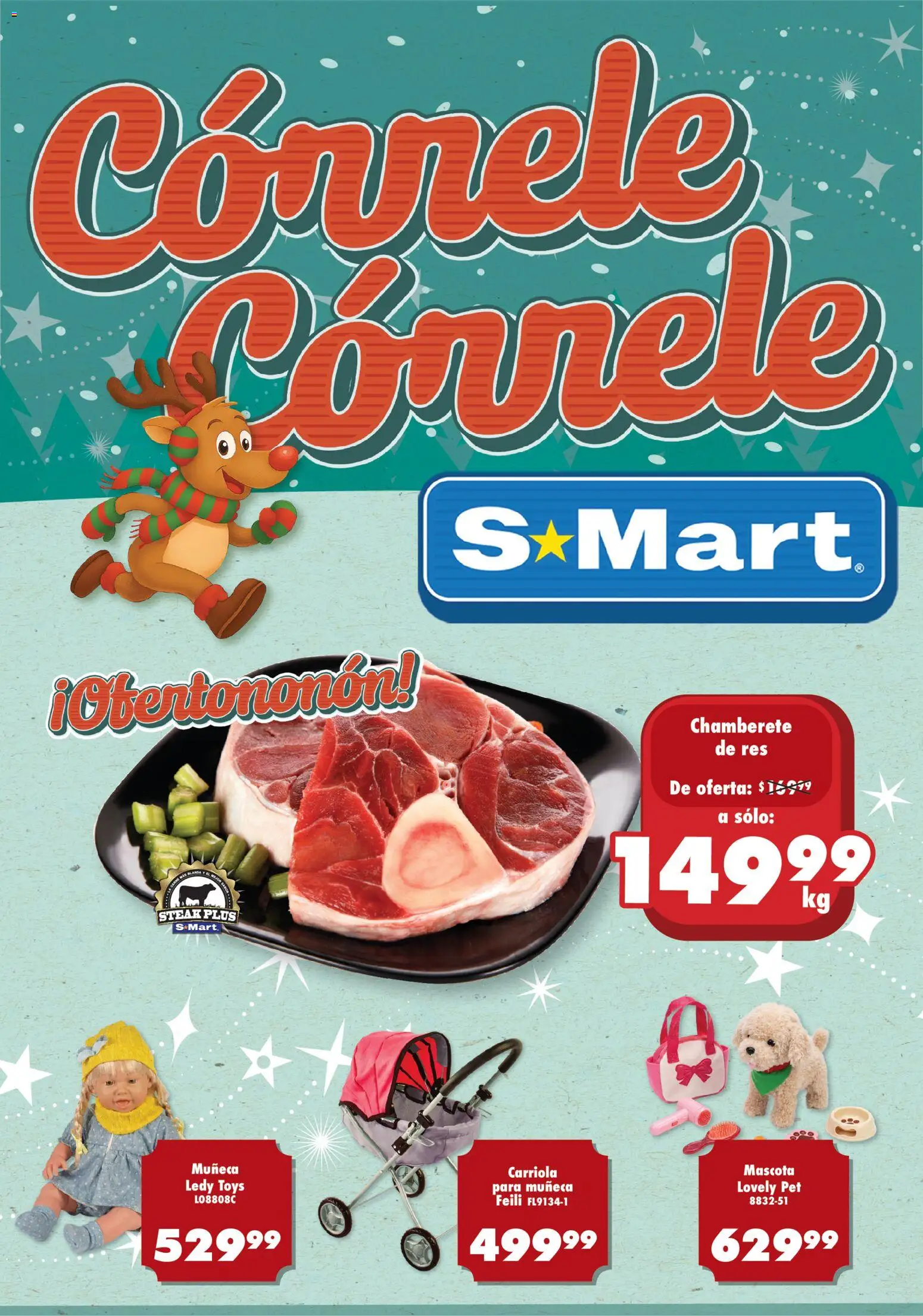 Nuevas ofertas de S-Mart válidas en toda la República Mexicana desde el 05.12.2025. ¡Encuentra las mejores ofertas en S-Mart folleto Ofertas de Feria Monterrey! | Página: 2 | Productos: Carriola, Res