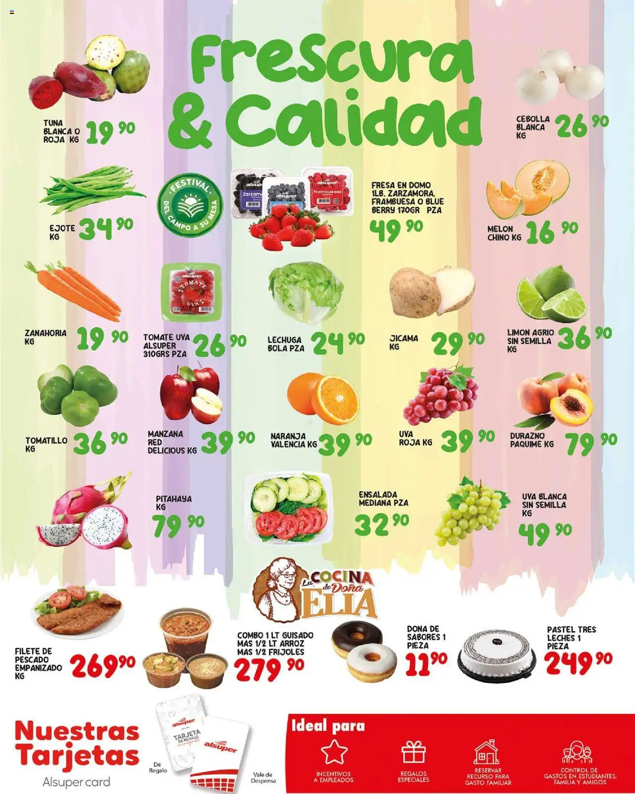 Nuevas ofertas de Alsuper válidas en toda la República Mexicana desde el 19.08.2025. ¡Encuentra las mejores ofertas en Alsuper - Folleto - Zacatecas! | Página: 6 | Productos: Fresa, Limón, Uva, Despensa