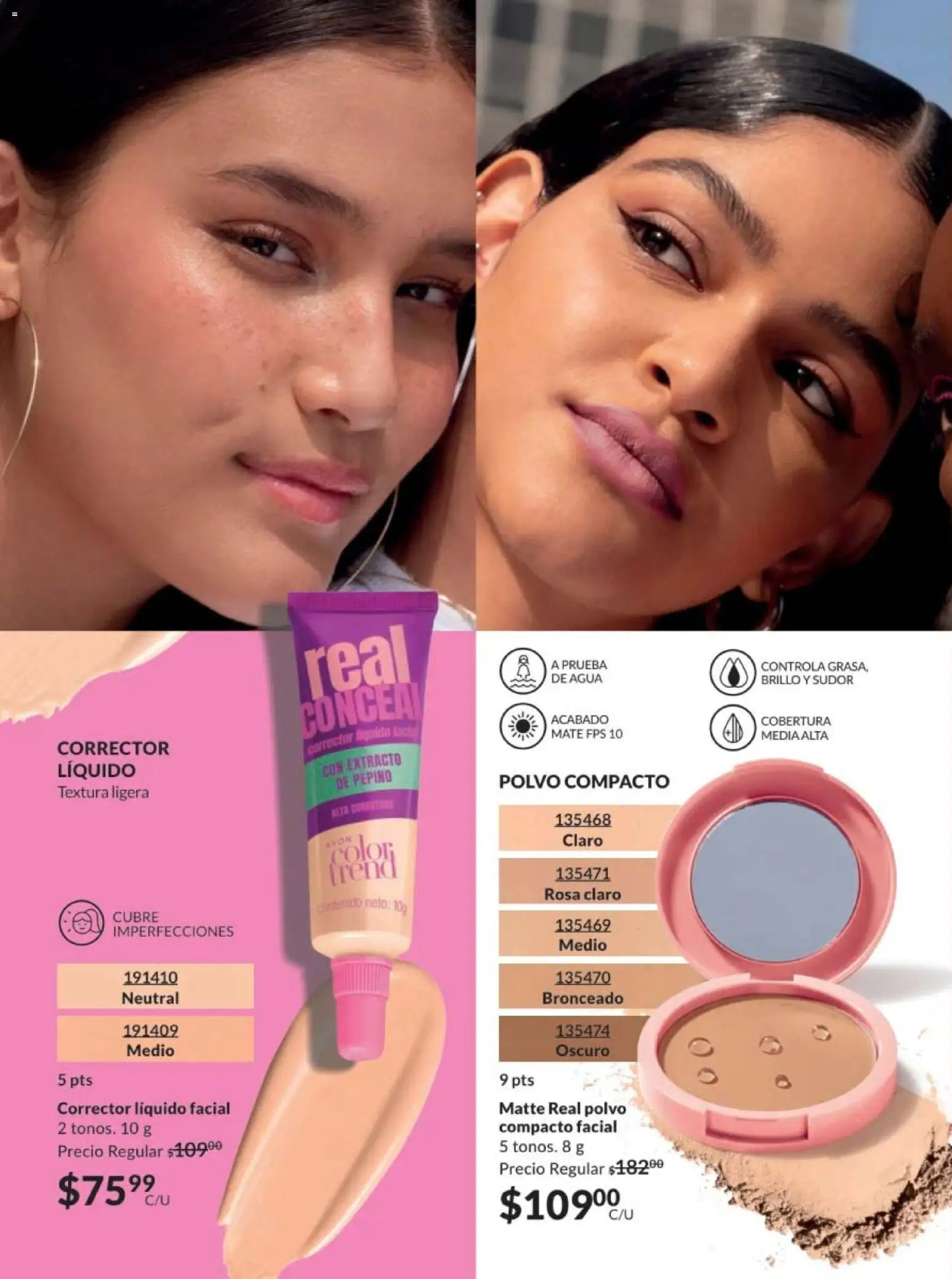Nuevas ofertas de AVON válidas en toda la República Mexicana desde el 30.01.2026. ¡Encuentra las mejores ofertas en AVON campaña 3 2026! | Página: 42 | Productos: Brillo, Polvo compacto, Mate, Polvo