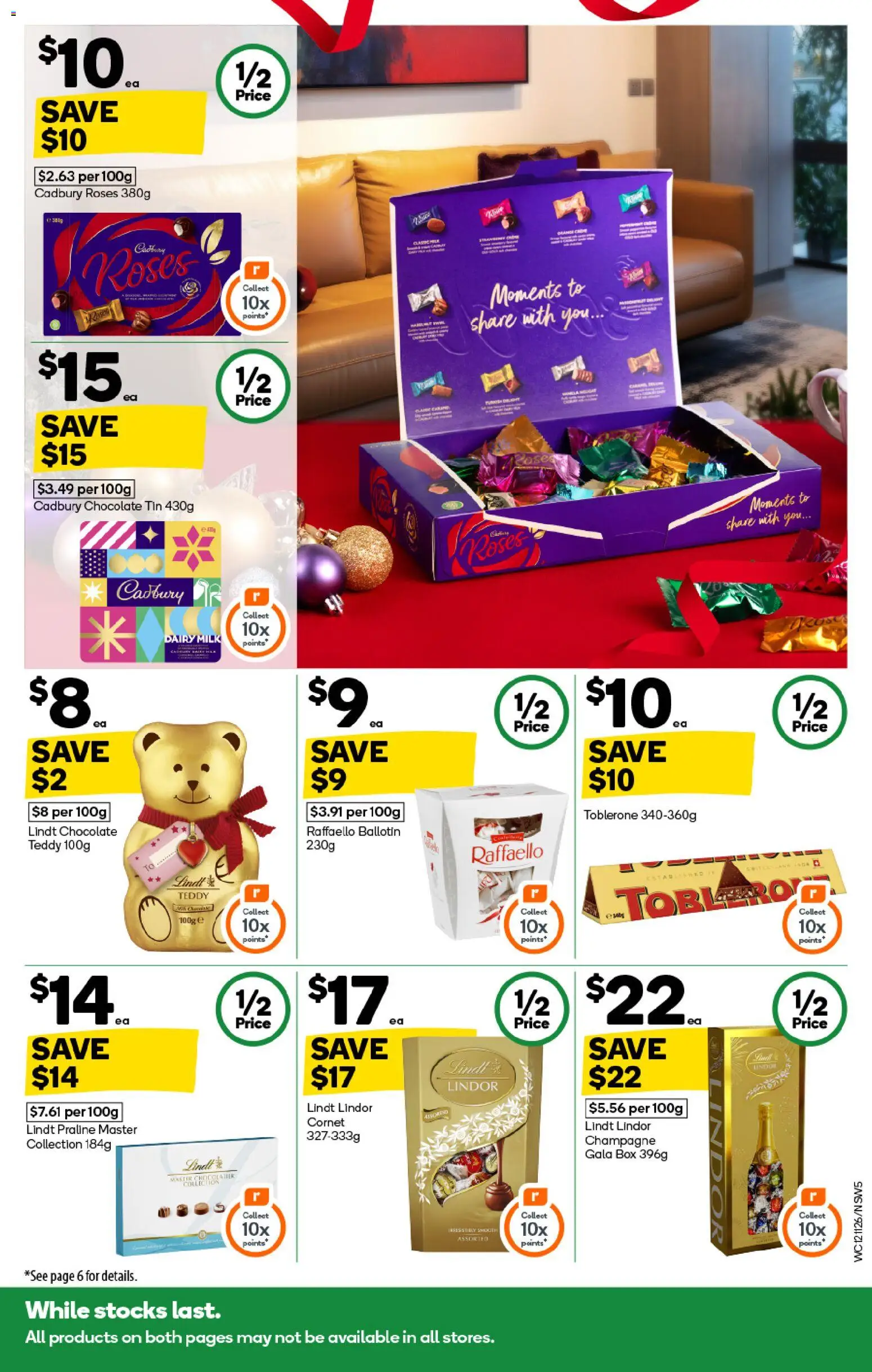 Woolworths catalogue - valid from 12.11.2025 | Page: 5 | Products: Milk, Dairy, Chocolate, Lindt Chocolate