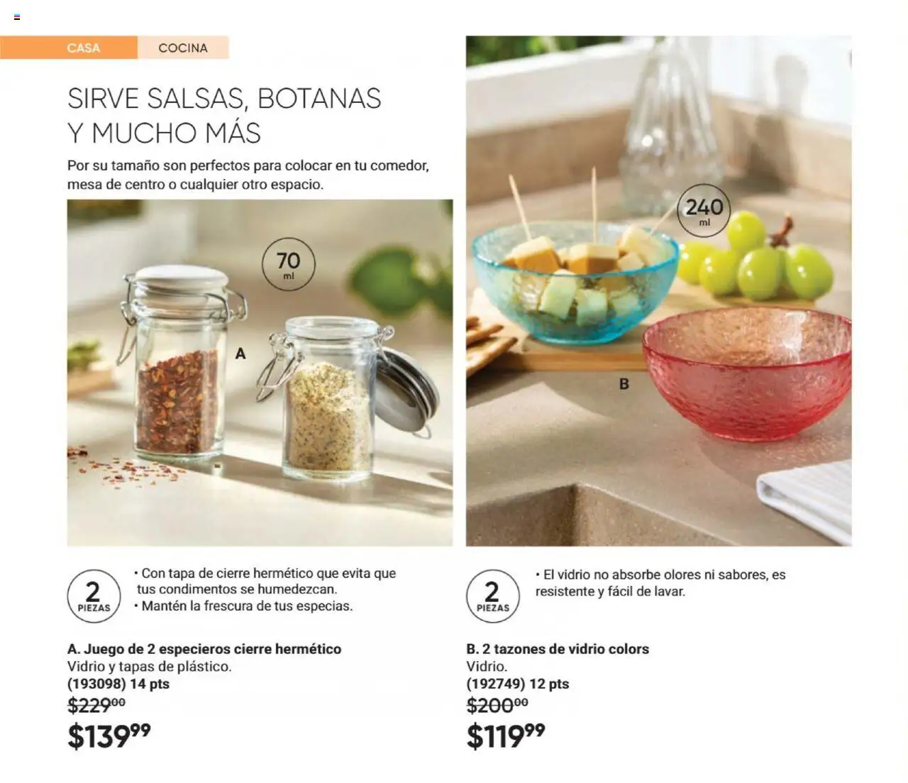 Nuevas ofertas de AVON válidas en toda la República Mexicana desde el 09.10.2025. ¡Encuentra las mejores ofertas en AVON - Casa & Estilo 16 2025! | Página: 62 | Productos: Juego, Cocina, Mesa de centro, Mesa