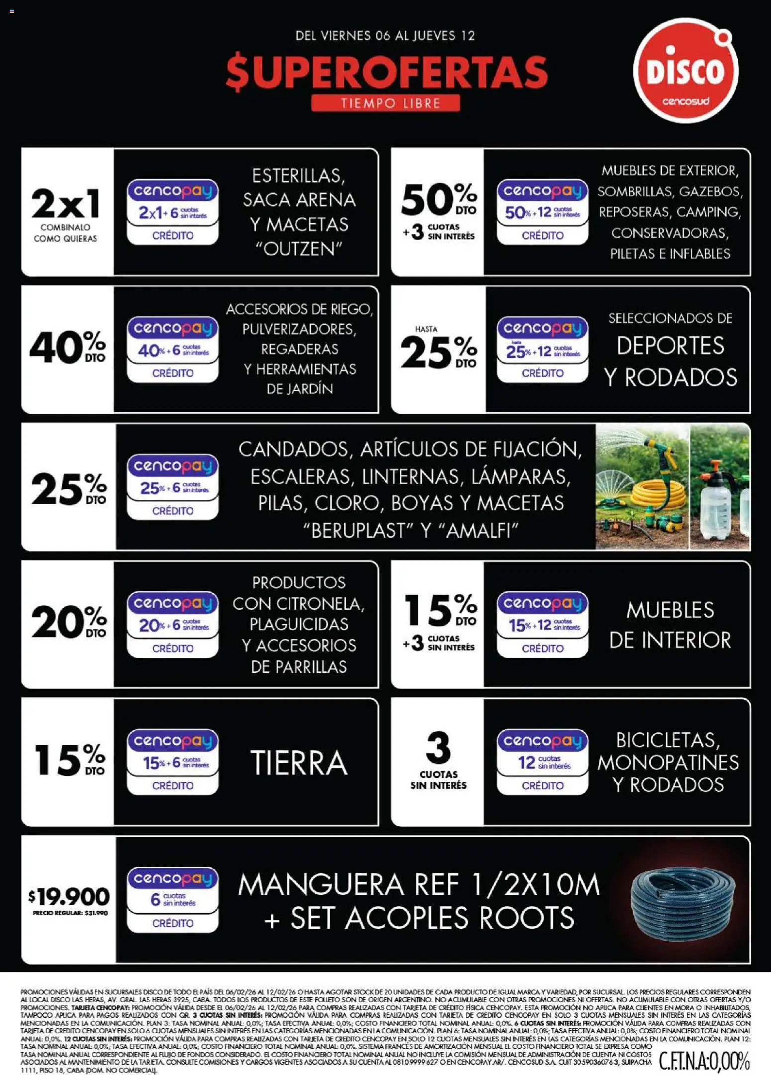 Disco - Ofertas | Electro, T. Libre y más │ válido desde el 06.02.2026 | Página: 4 | Productos: Disco, Manguera