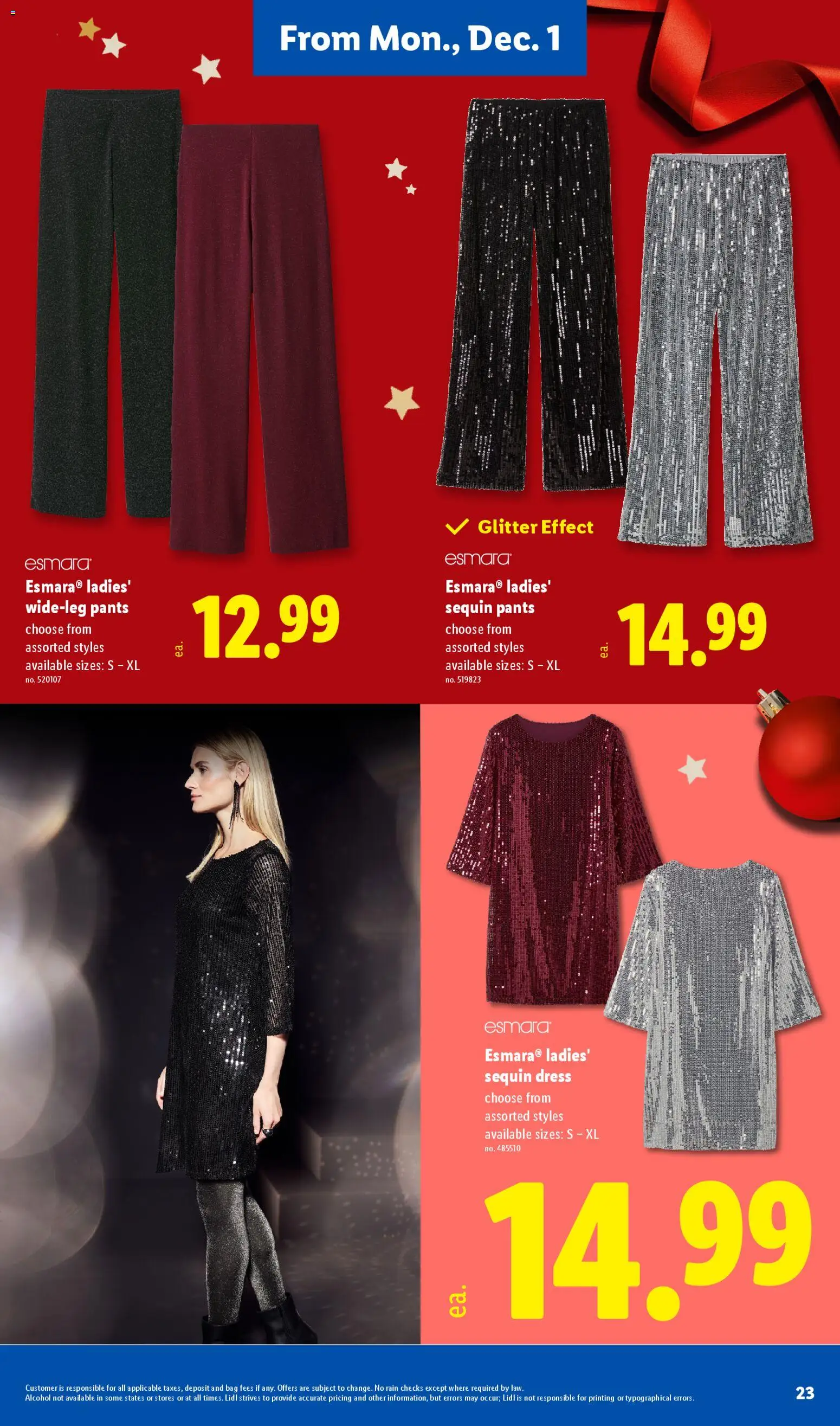 Lidl Black Friday - valid from 27.11.2025 | Page: 23 | Products: Pants, Dress, Bag